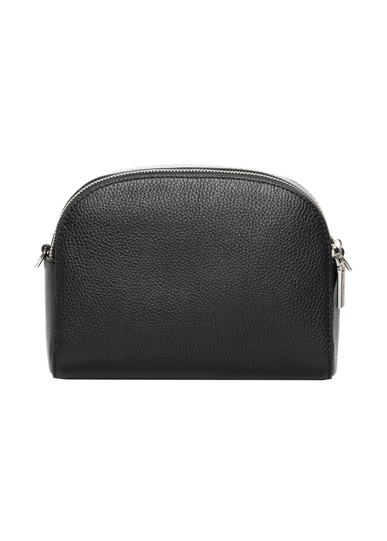 Small two-compartment leather women's handbag TORES-1349-9I(Z26), back view of the product on a white background.