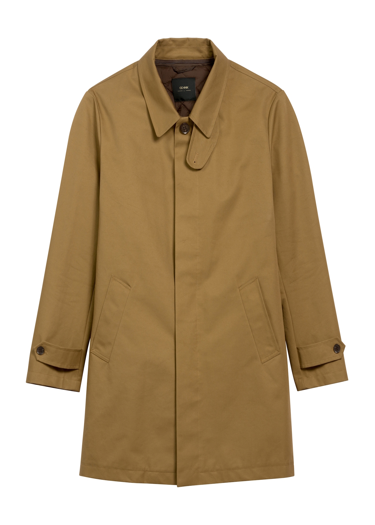 Men's light brown jacket KURMT-0397-89(Z25), product view from the front on a white background.