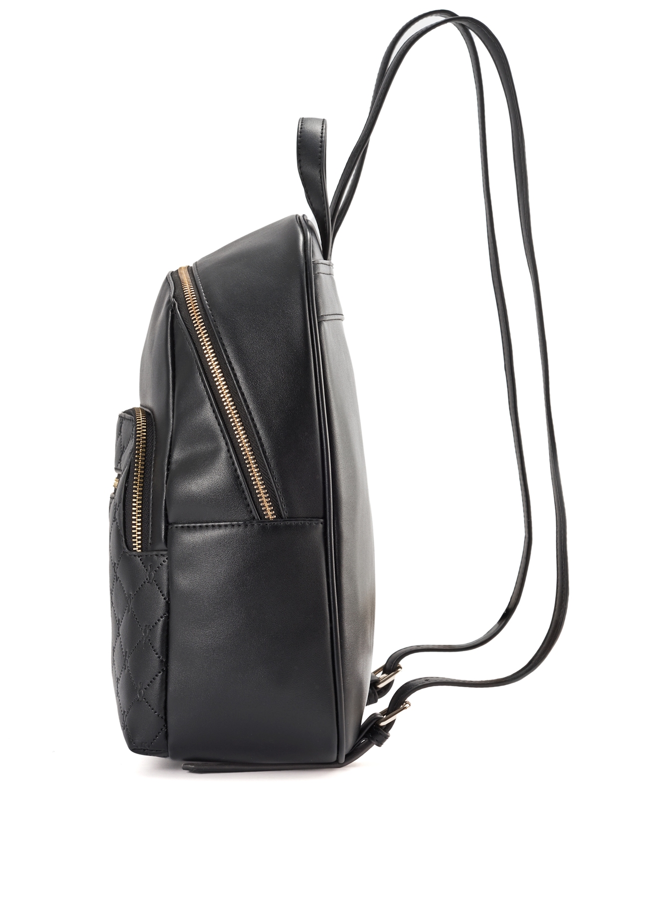 Black monogrammed women's backpack TOREC-1045-98(Z25)