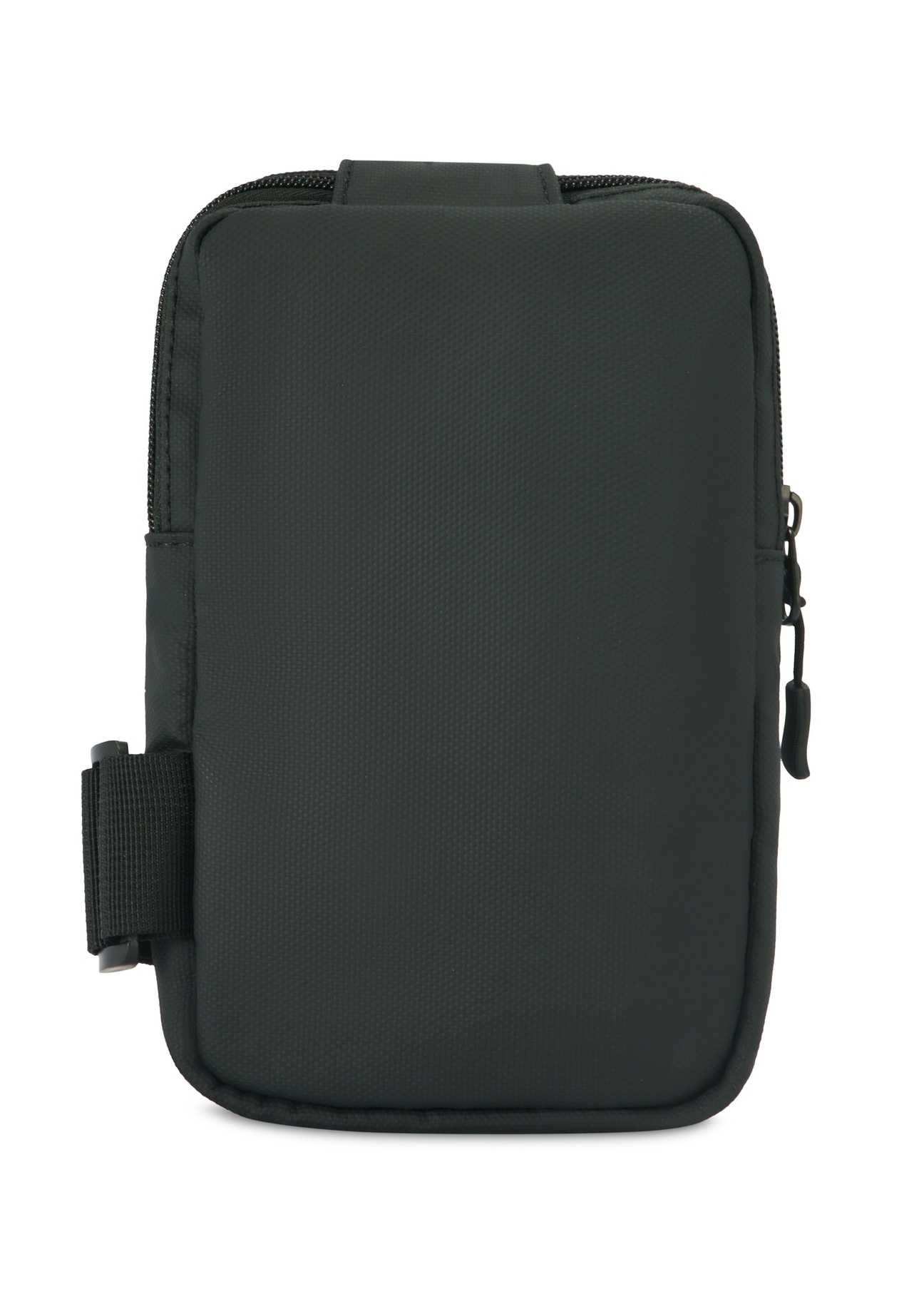 Small black men's pouch TORMN-0363-99(Z25), product view from the back on a white background.