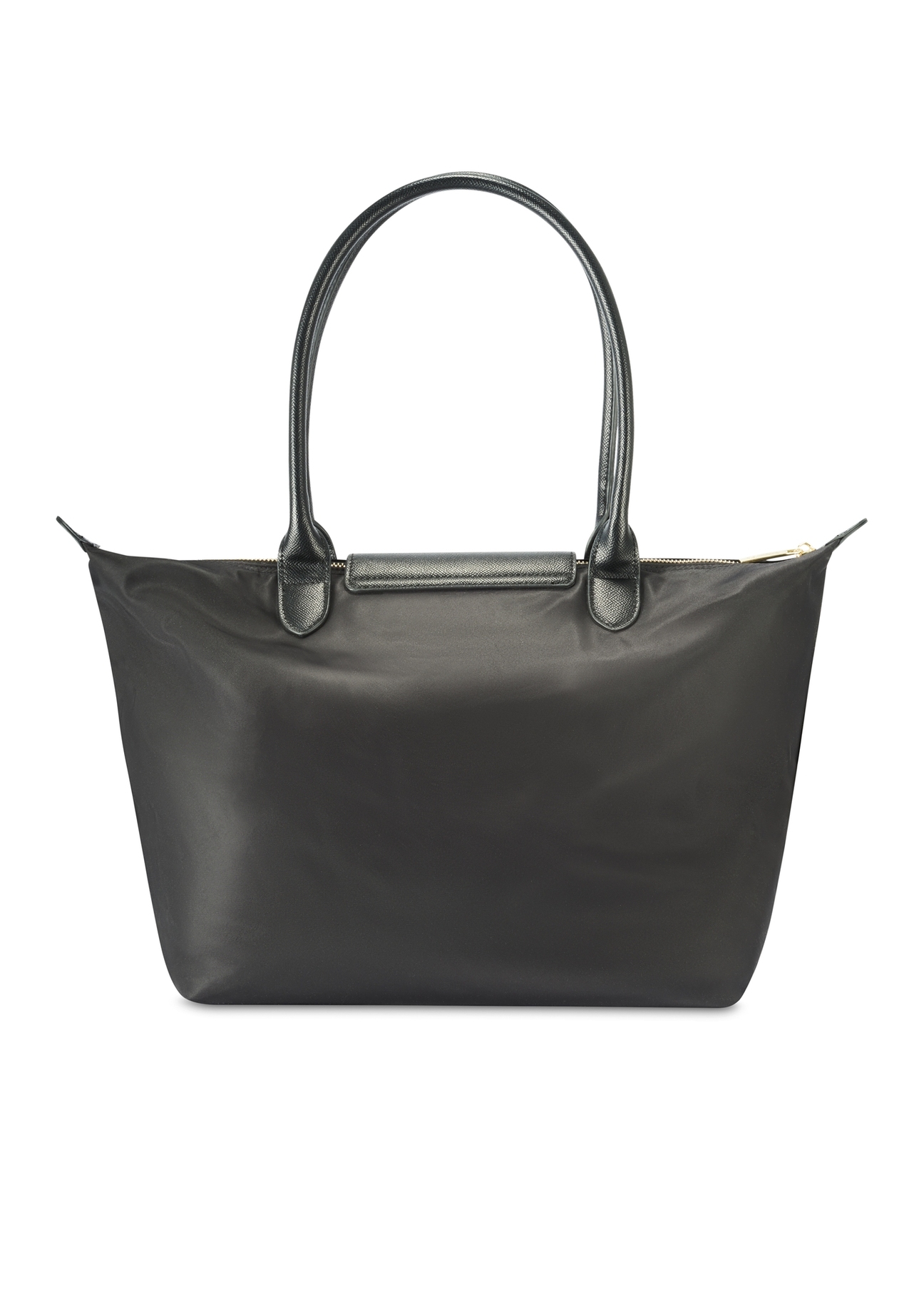 Black fabric bag TOREN-0317-99(Z25), product view from the back on a white background.