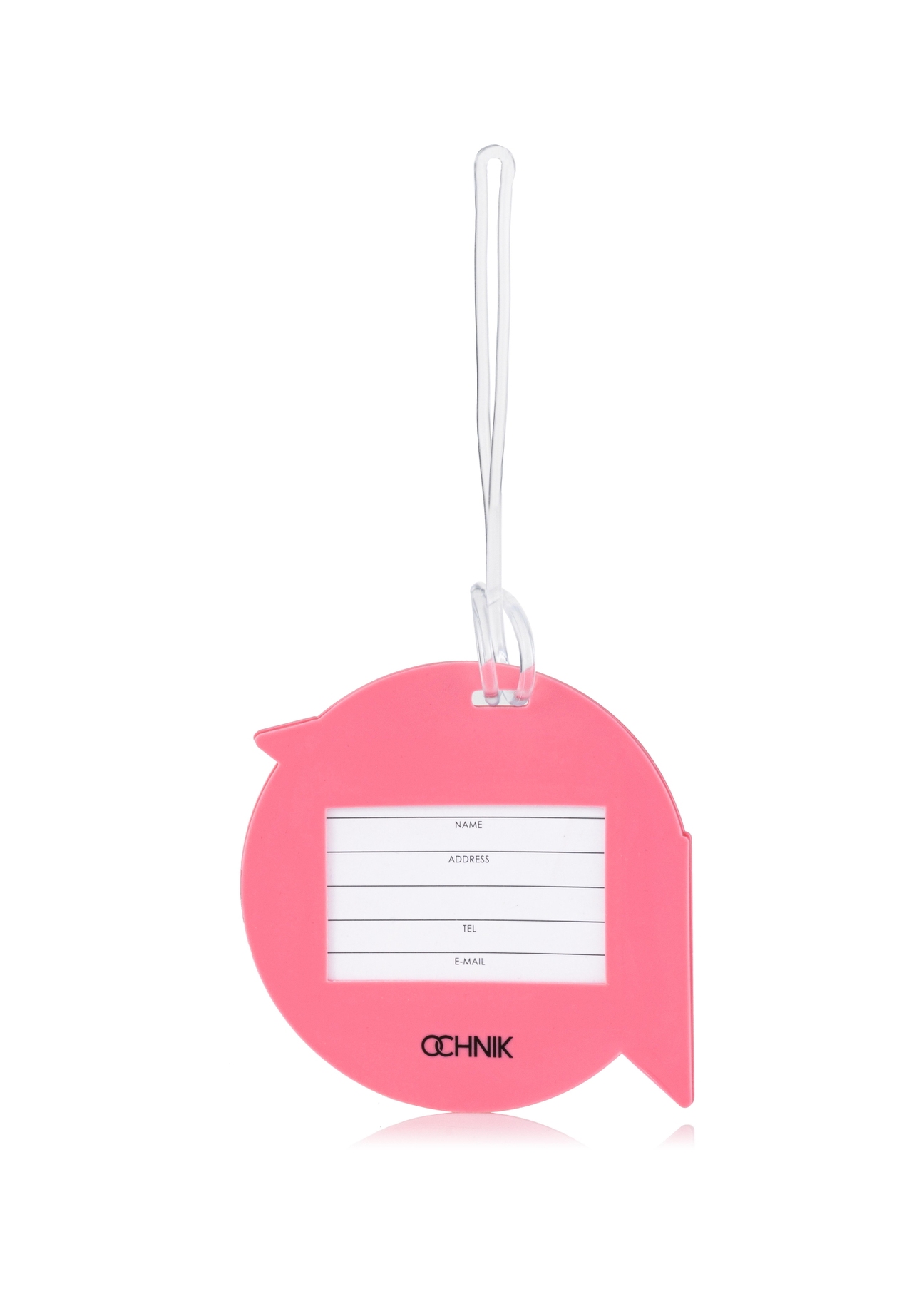 Round luggage tag pink bird AW-004-0004-31(W23)-03