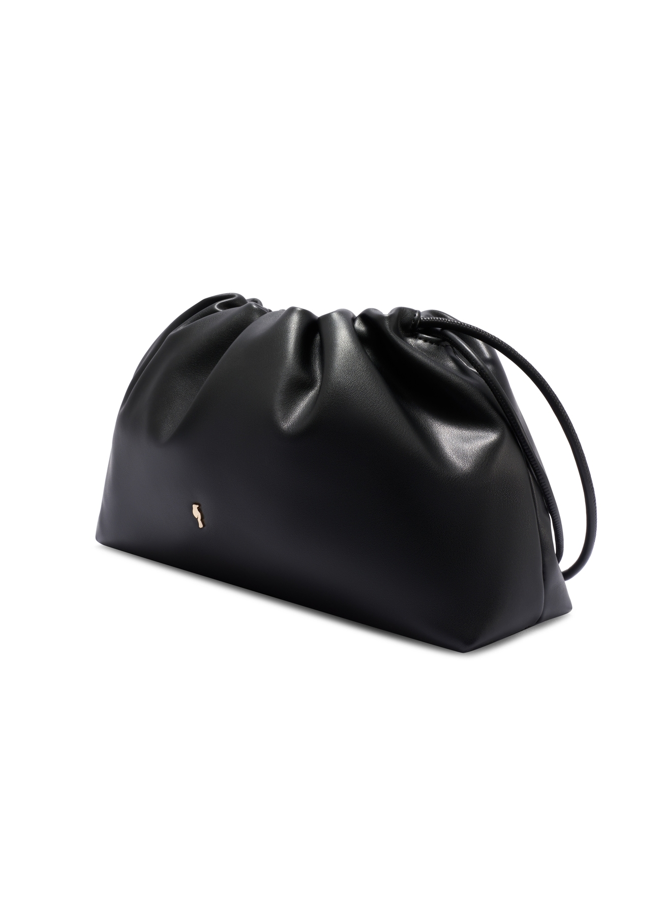 Black bucket bag TOREC-1215-99(W26) - diagonal product view, on a white background.