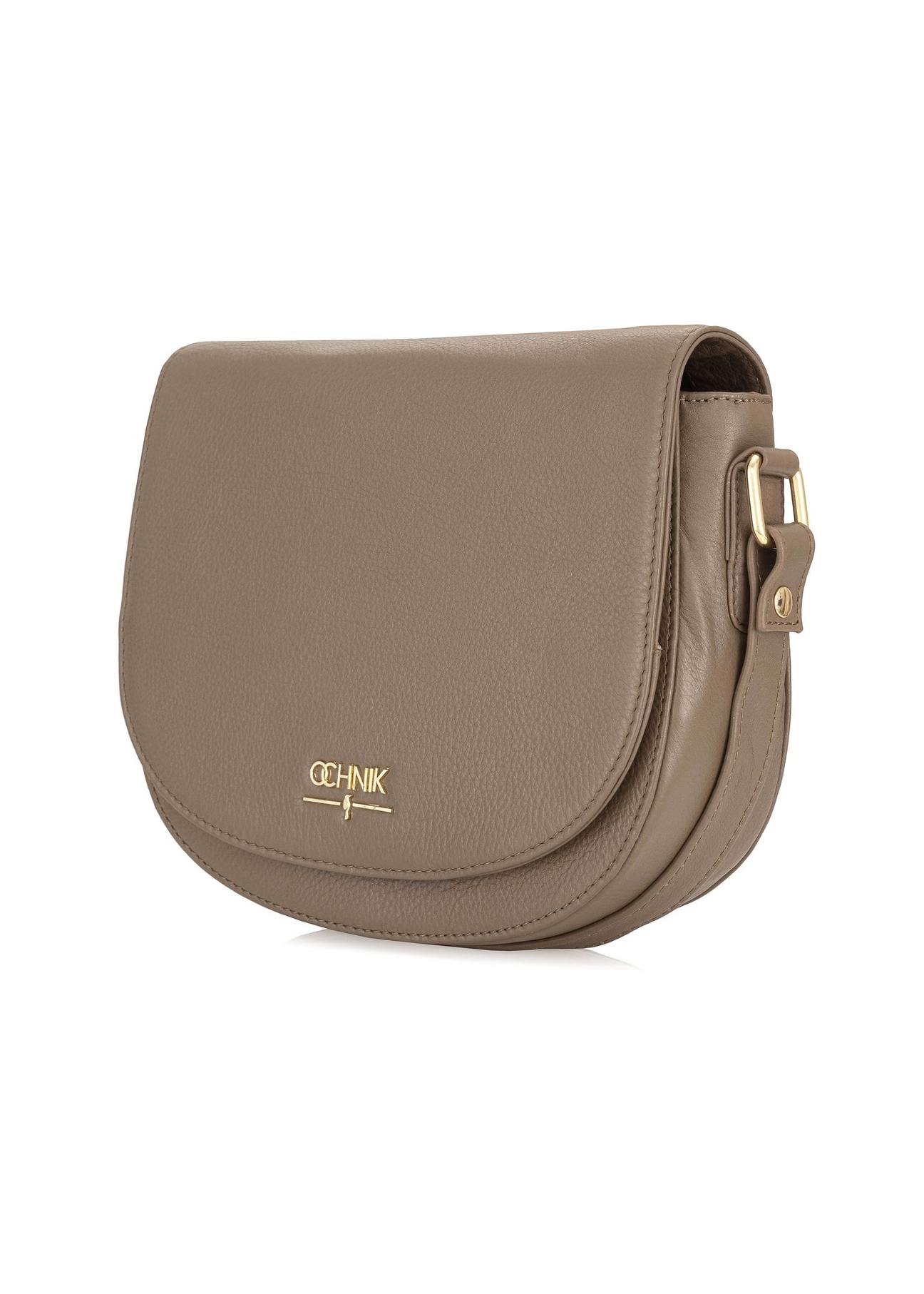 Brown leather women's postbag TORES-0972-80(W24)-02
