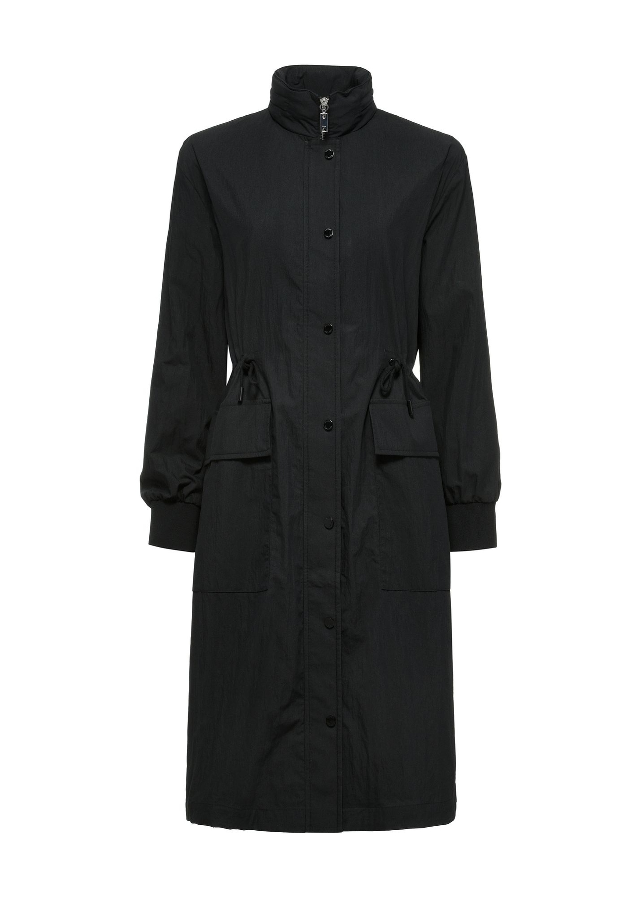 Black women's parka jacket KURDT-0562-99(W25)-05