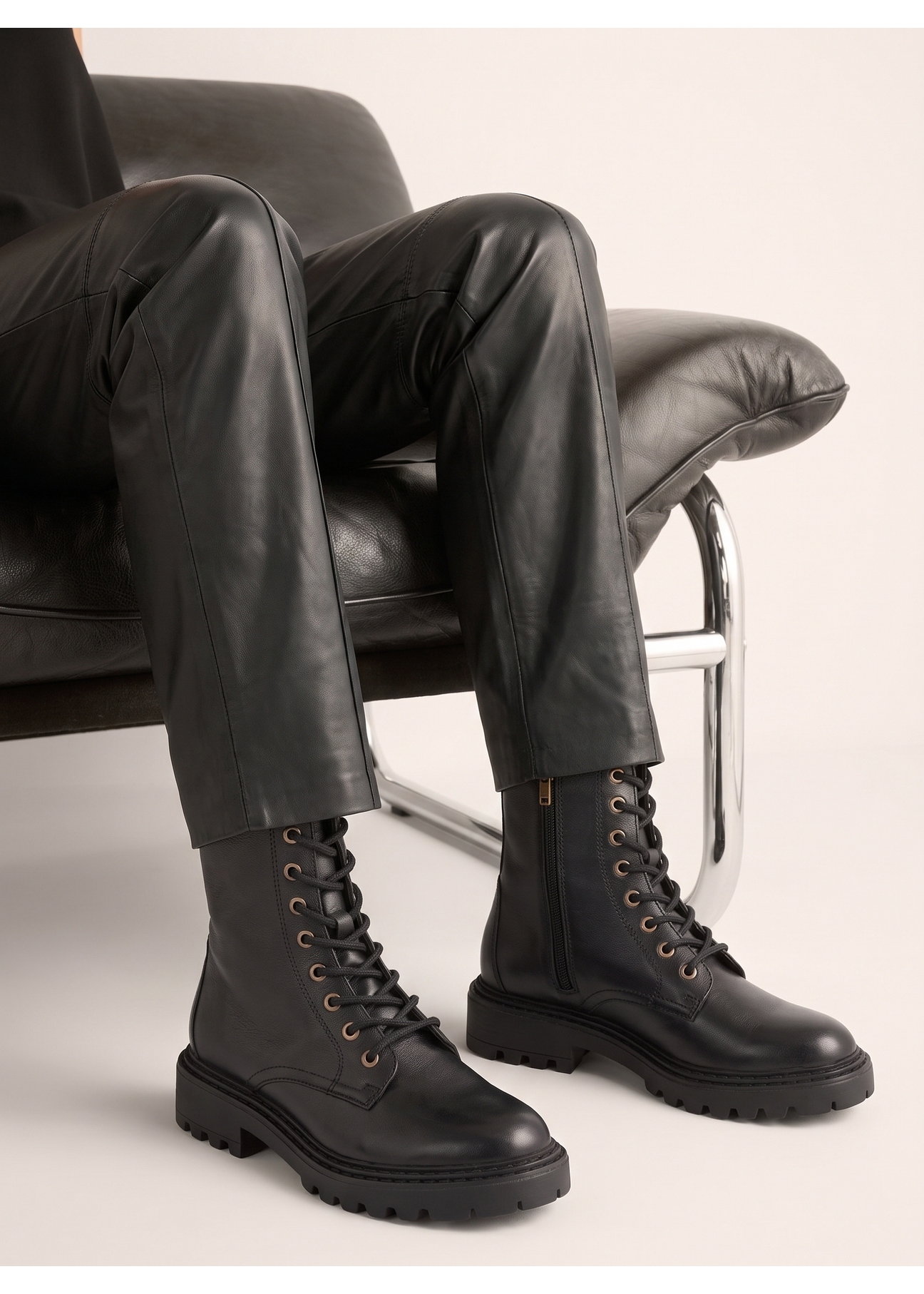 Black women's ankle boots BUTYD-1192-99(Z26)