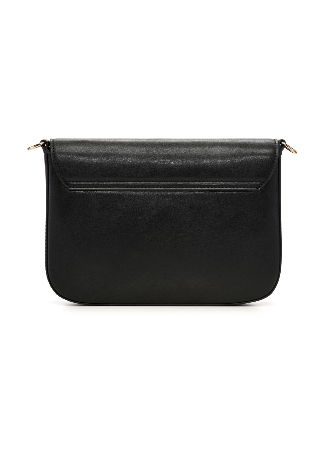 Black women's shoulder bag TOREC-1262-9F(Z26) - product view from the back, on a white background.