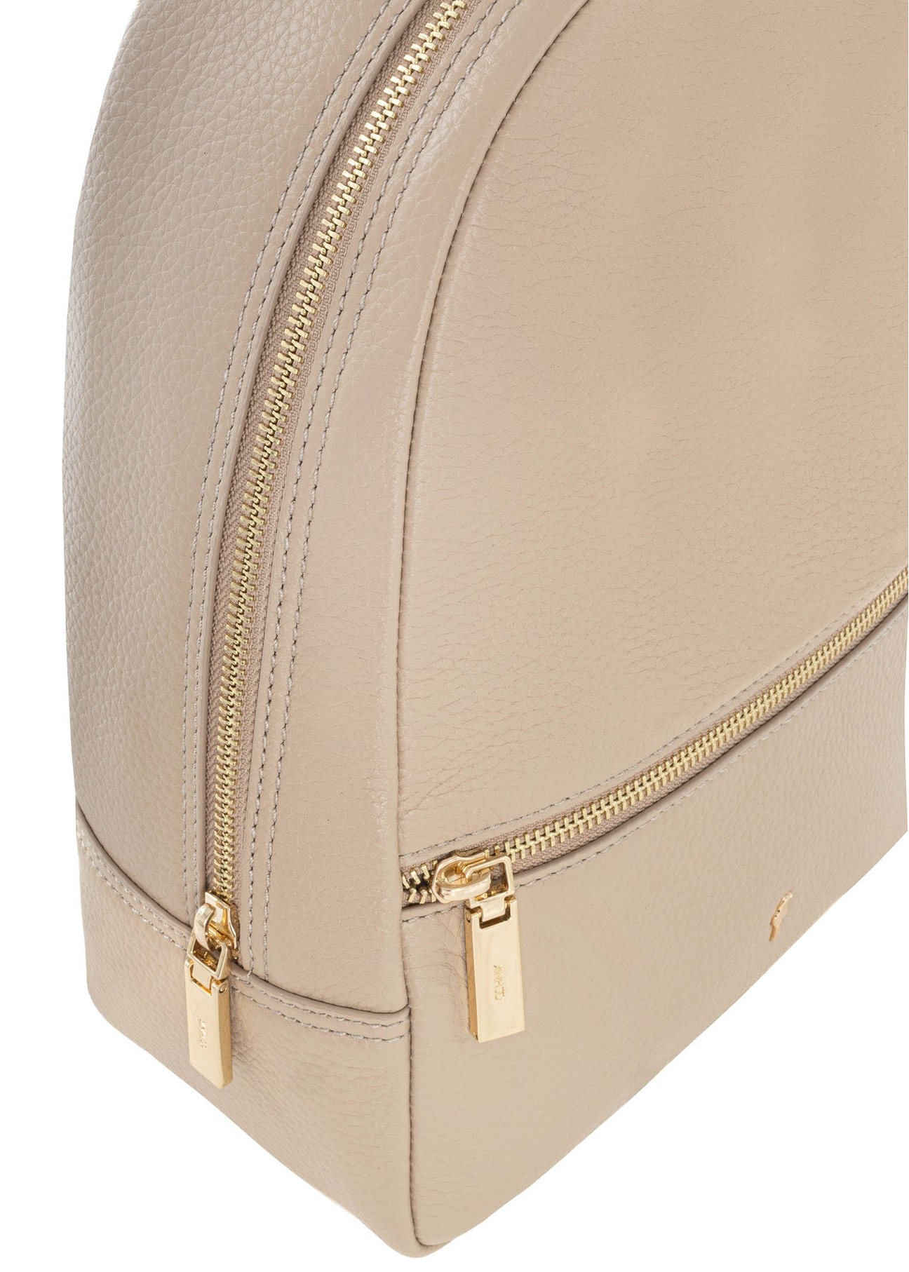 Beige leather women's backpack TORES-0898C-80(W25)-06