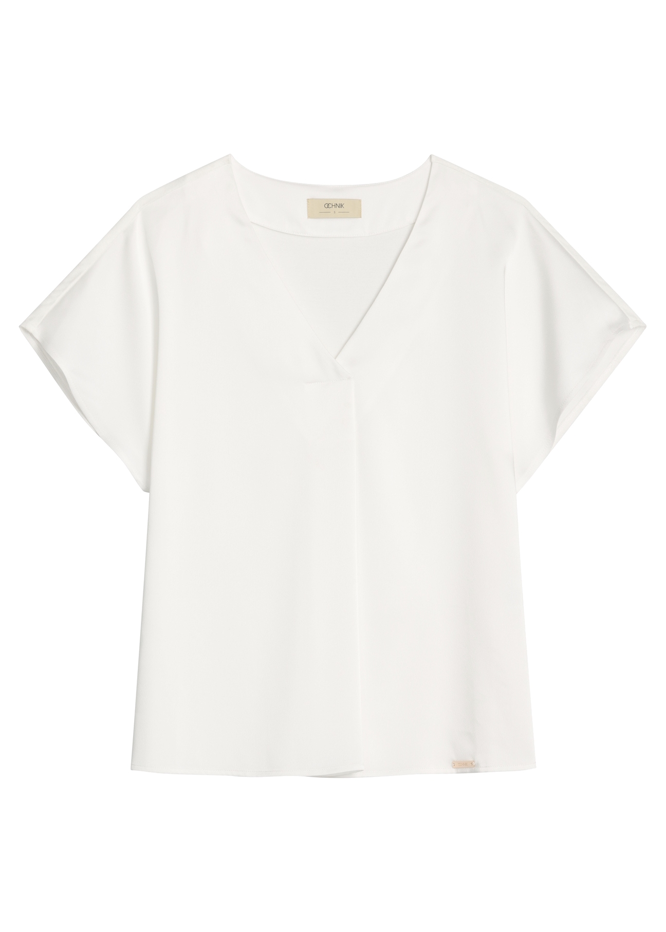 Cream women's blouse BLUDT-0206-0B(W26)