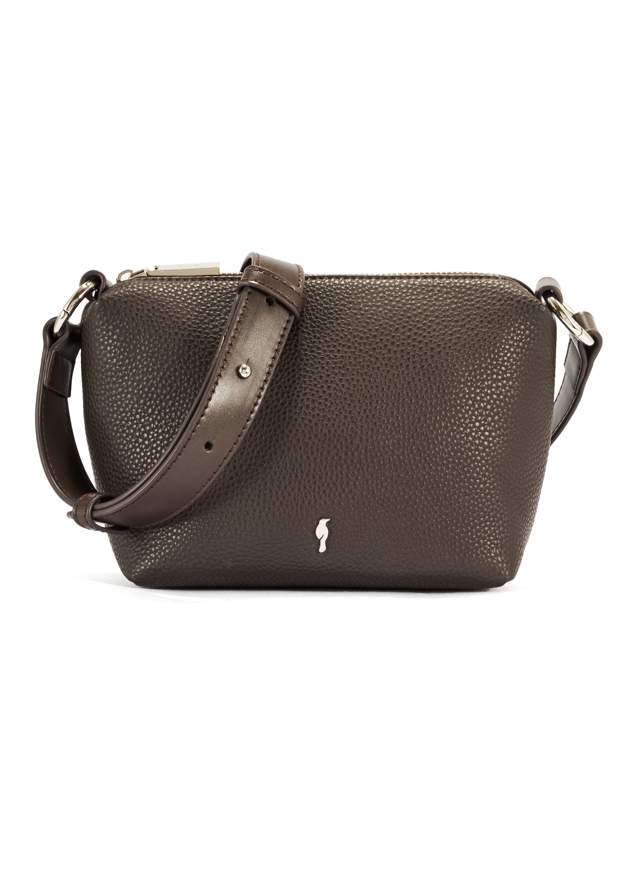 Small brown women's handbag TOREC-0882B-89(Z25), product view from the front on a white background.