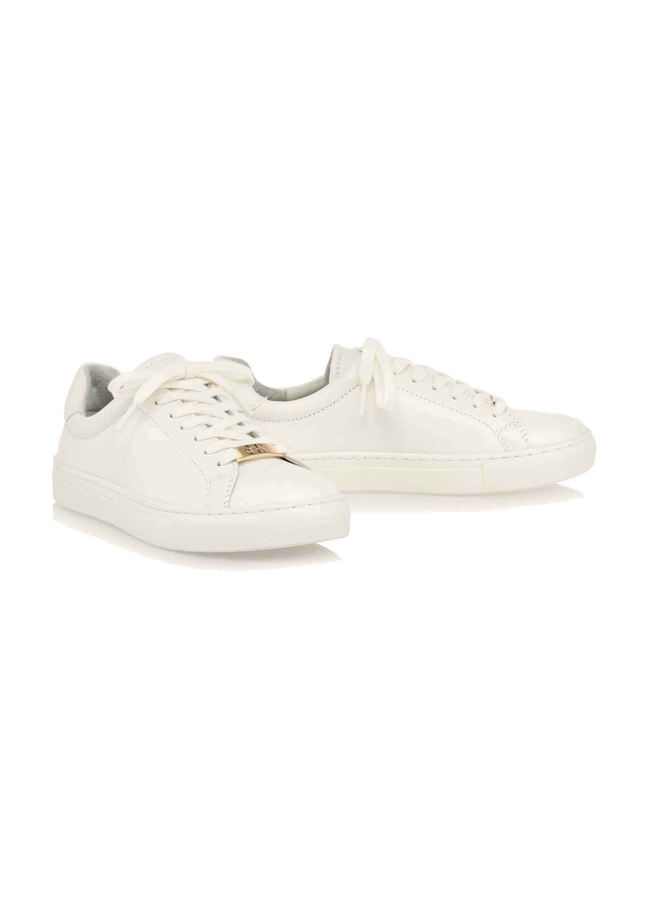 Cream leather women's sneakers BUTYD-1068-0B(W26)