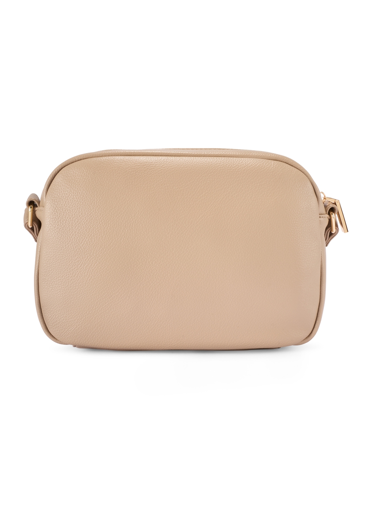 Women's shoulder bag in camel color TOREC-1123-1D(W26), product view from the back on a white background.