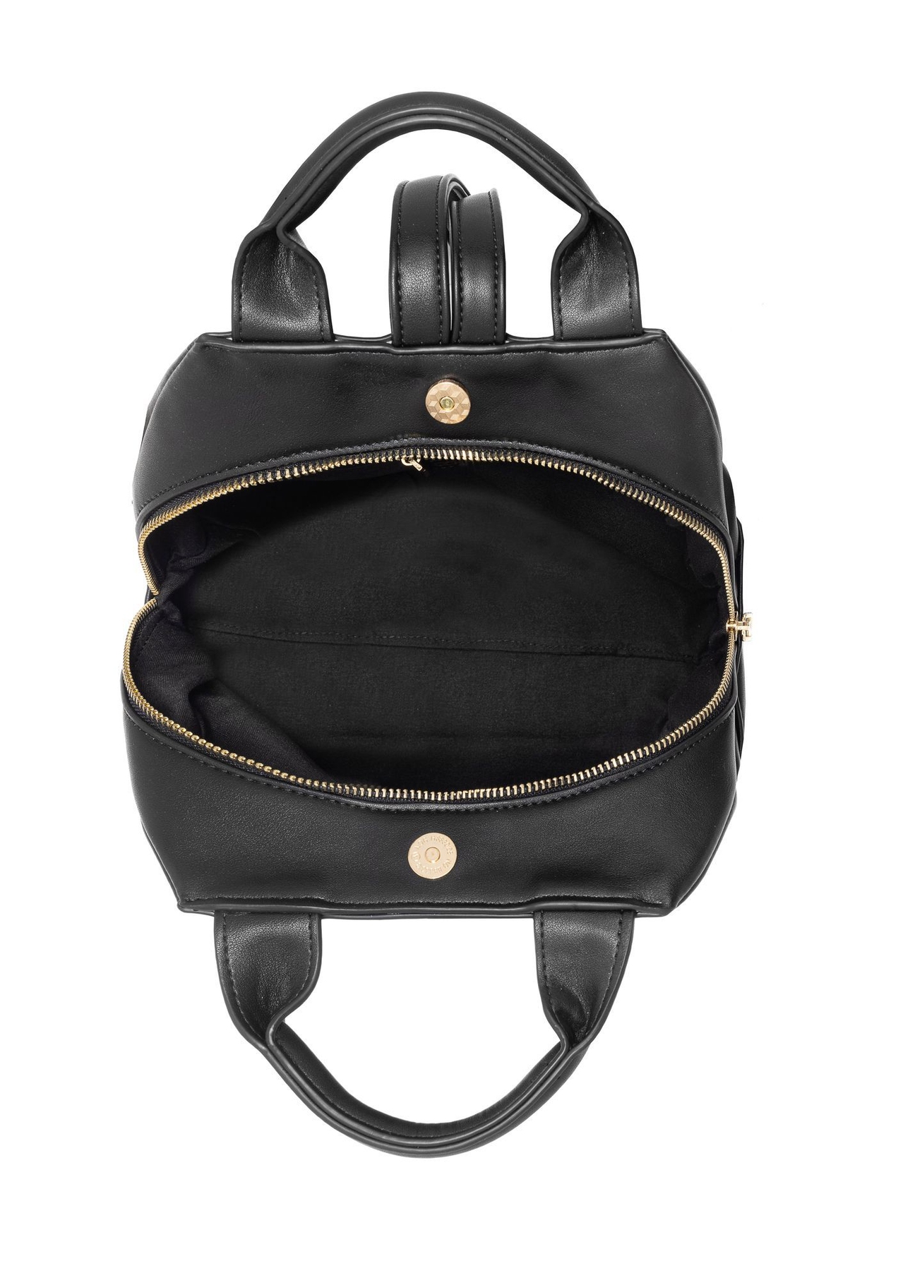 Black women's backpack made of imitation leather TOREC-0923-99(W26)