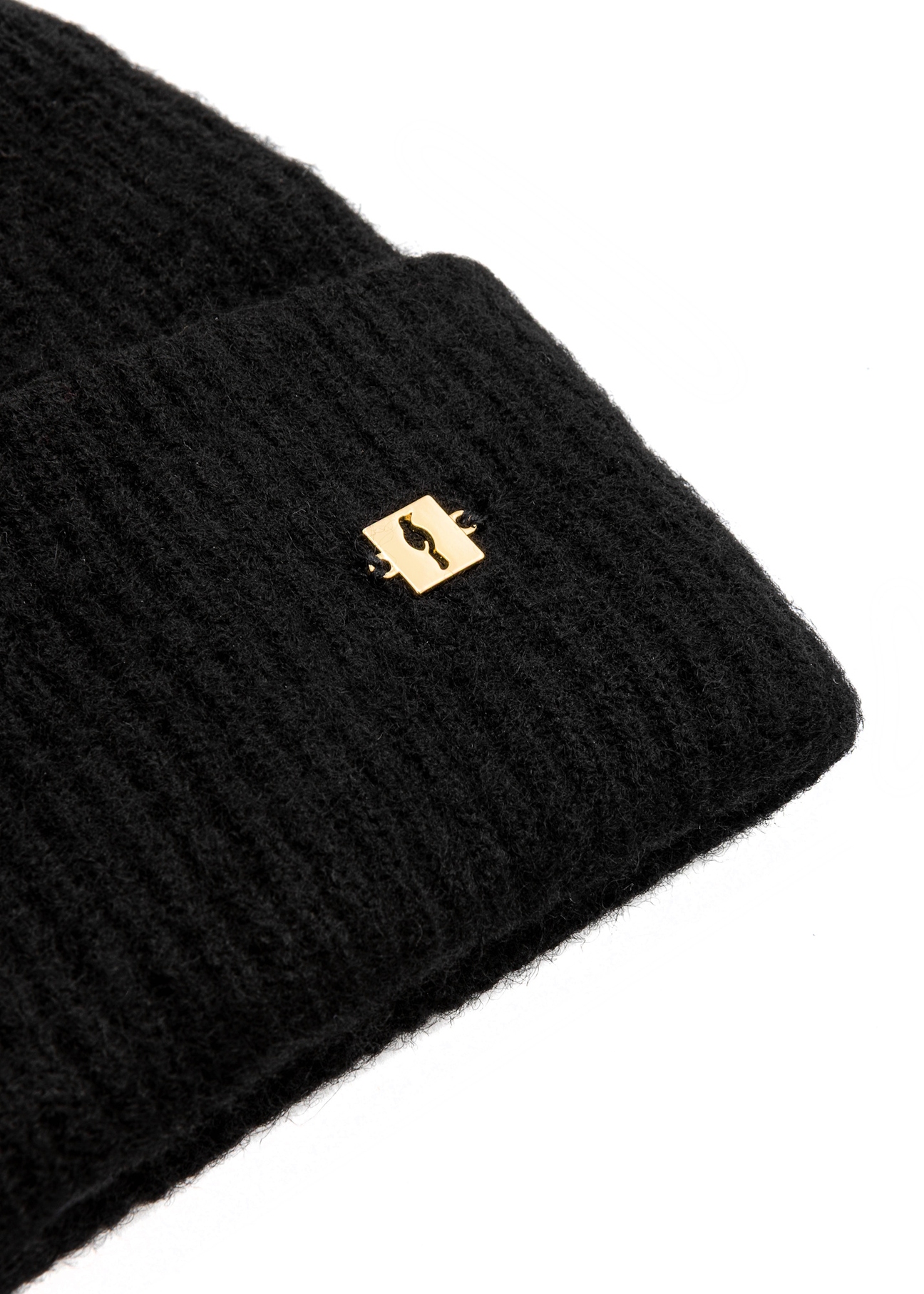 Women's hat in black CZADT-0201-99(Z25), close-up of the product detail on a white background.