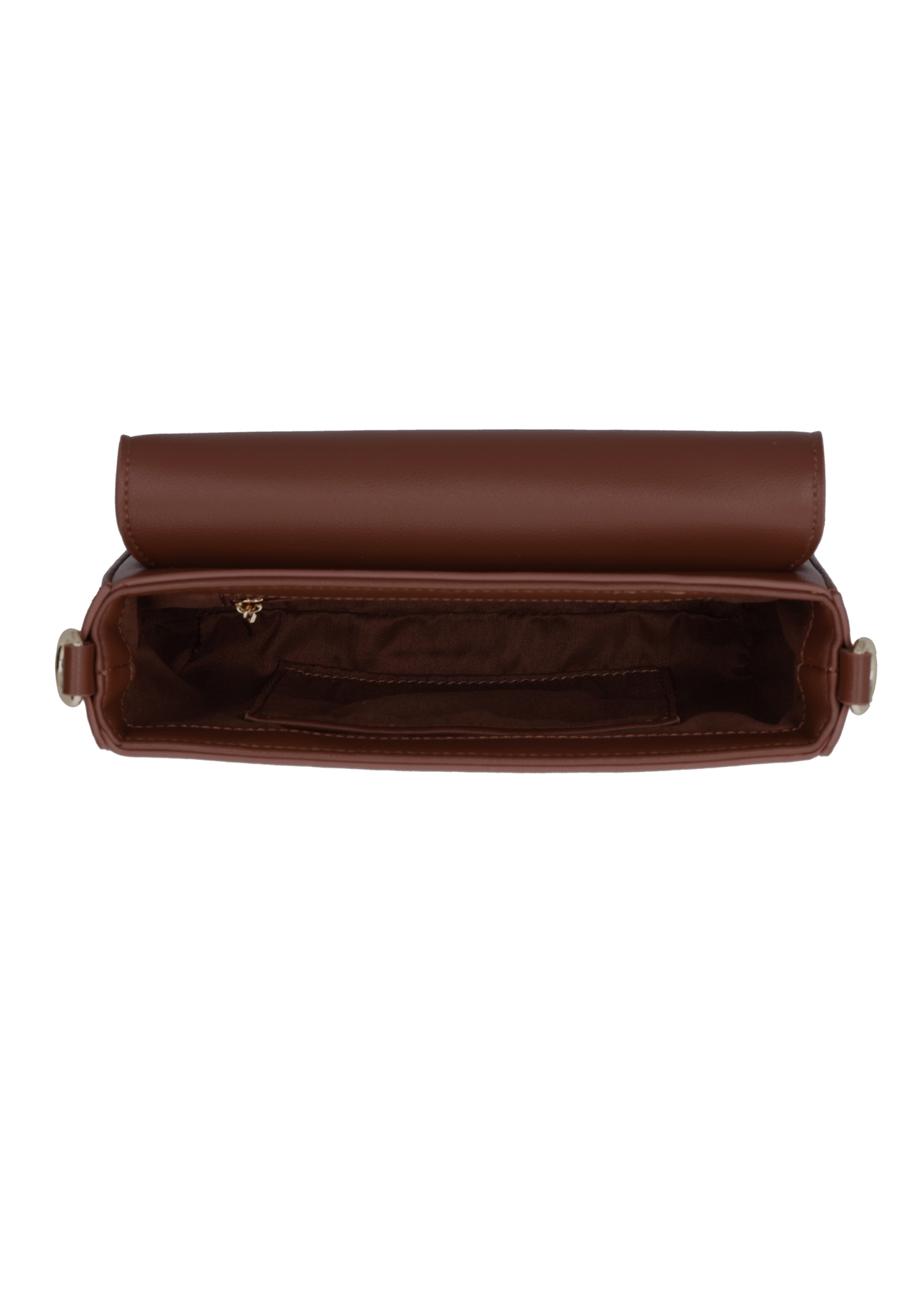 Light brown women's shoulder bag TOREC-1255-1G(Z26), product view inside on white background.