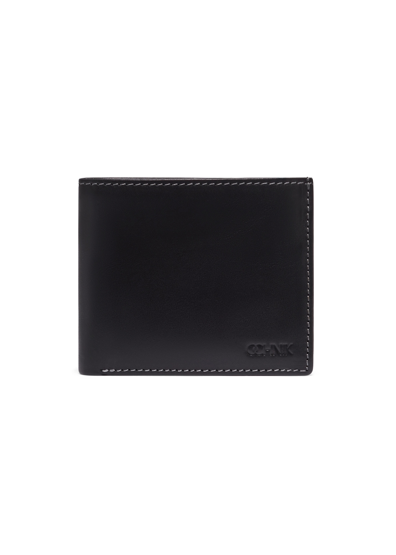 Black men's leather wallet PORMS-0699-99(Z26), front product view on a light background.