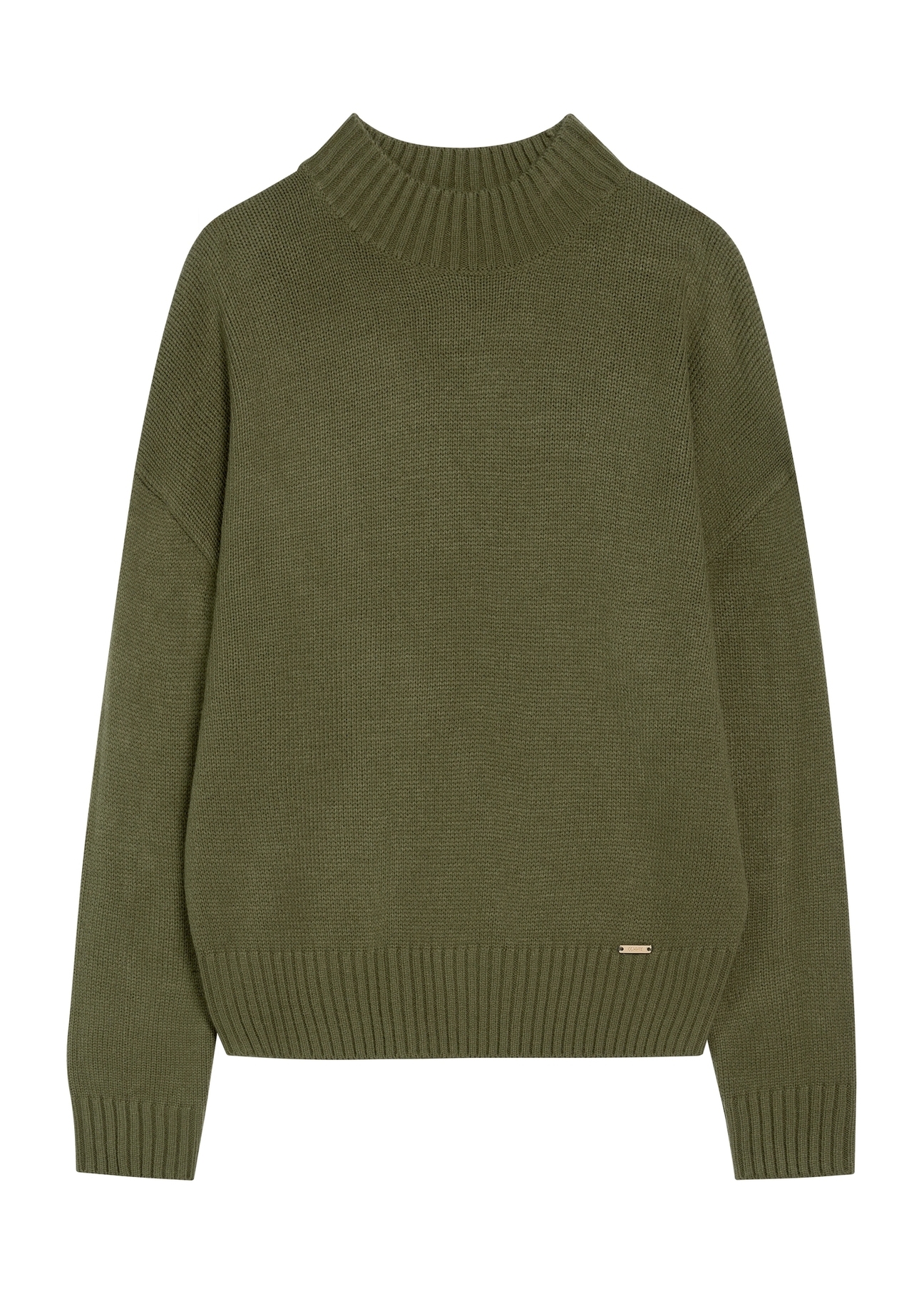 Classic women's sweater khaki SWEDT-0186A-55(Z25)