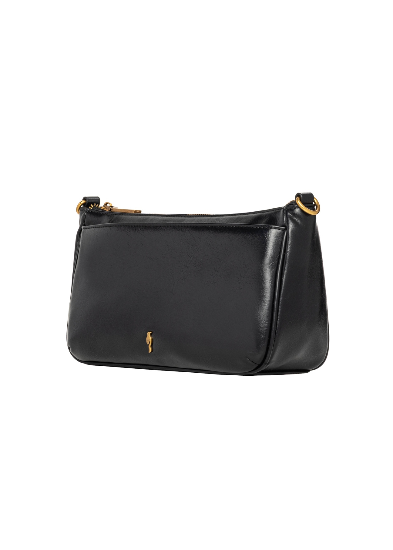 Black women's shoulder bag TOREC-1245-9F(Z26), angled product view on a white background.