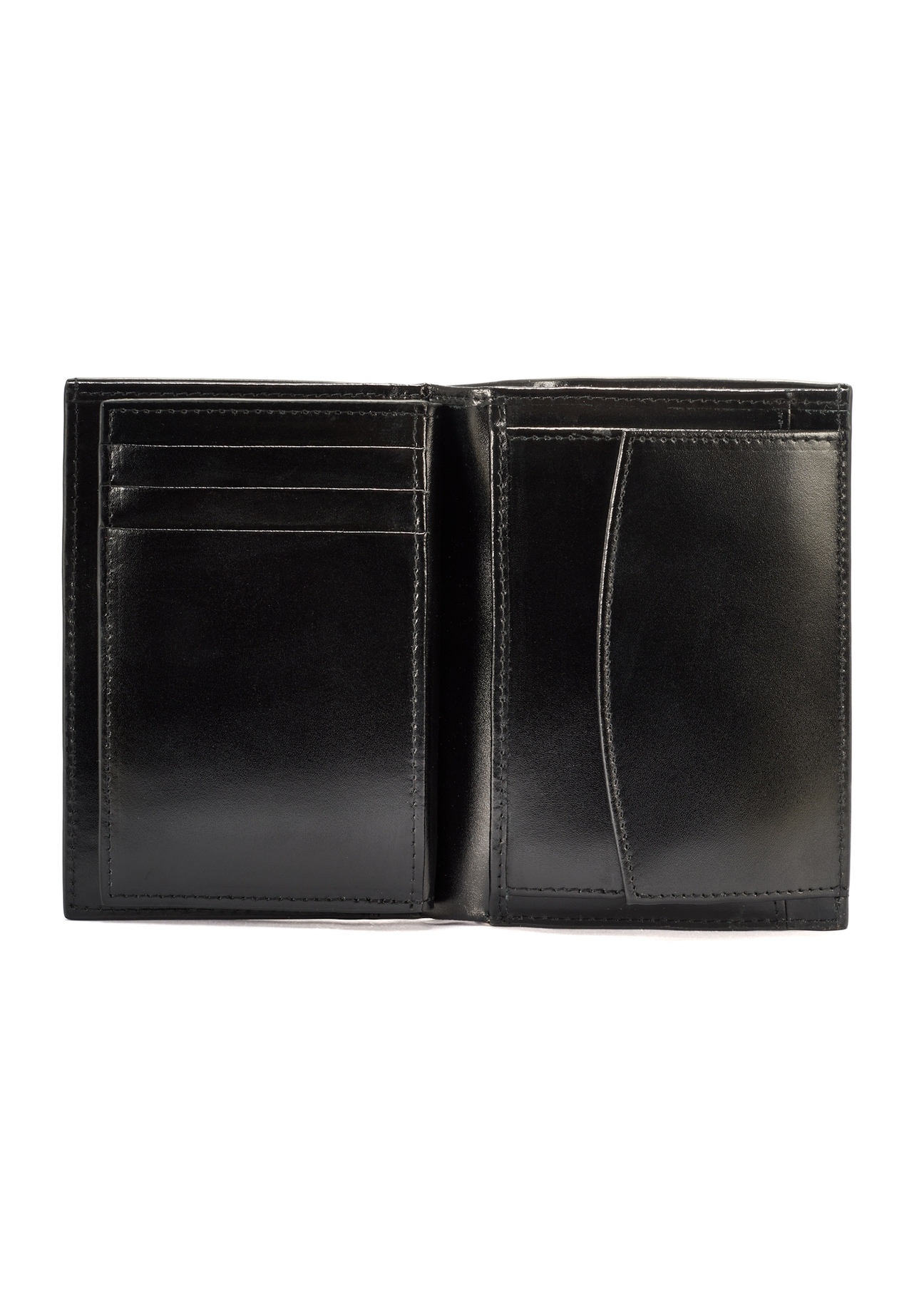 Leather black men's wallet PORMS-0640-99(W25)