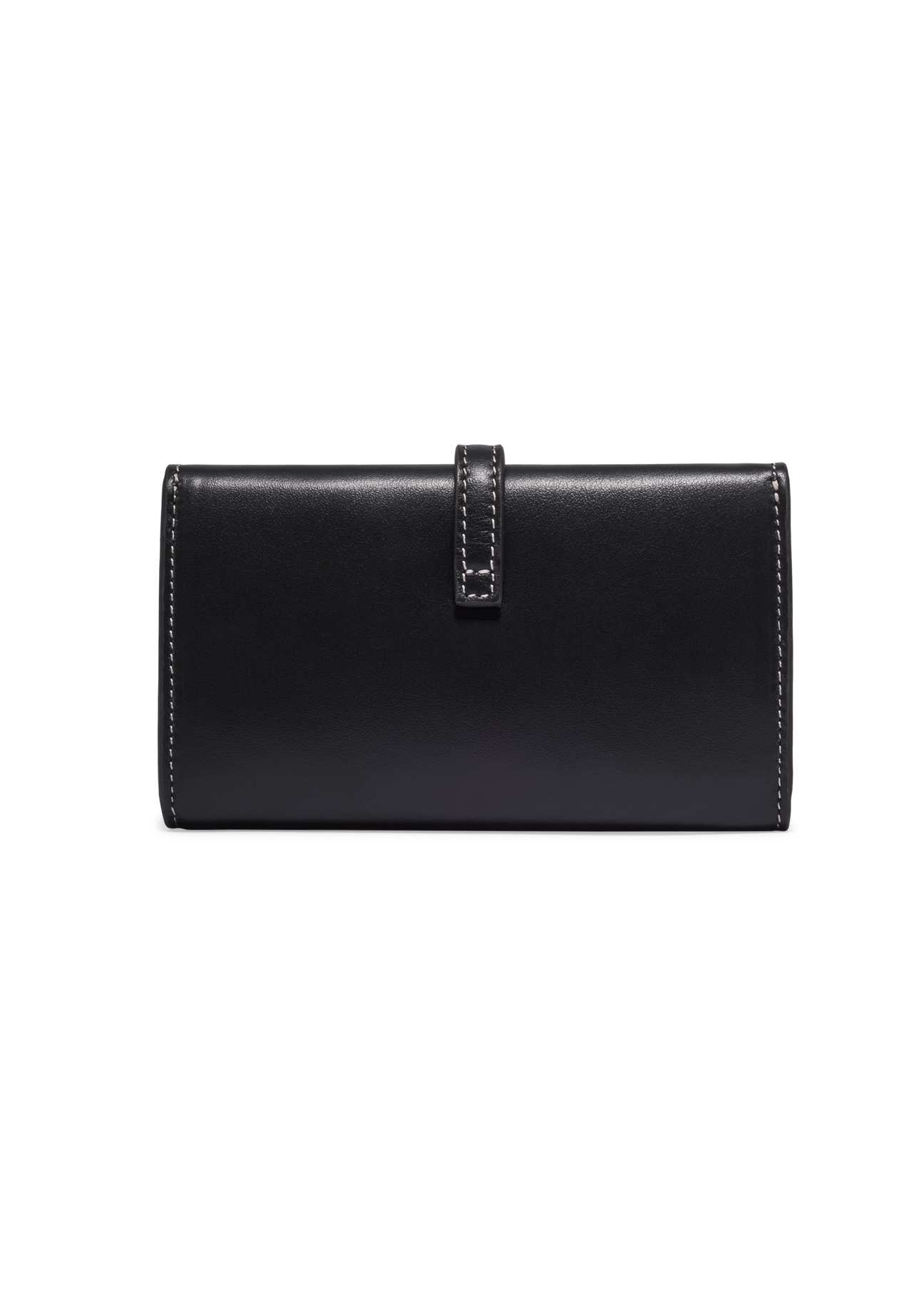 Large women's leather wallet PORES-1006-99(Z26), back view of the product on a white background.