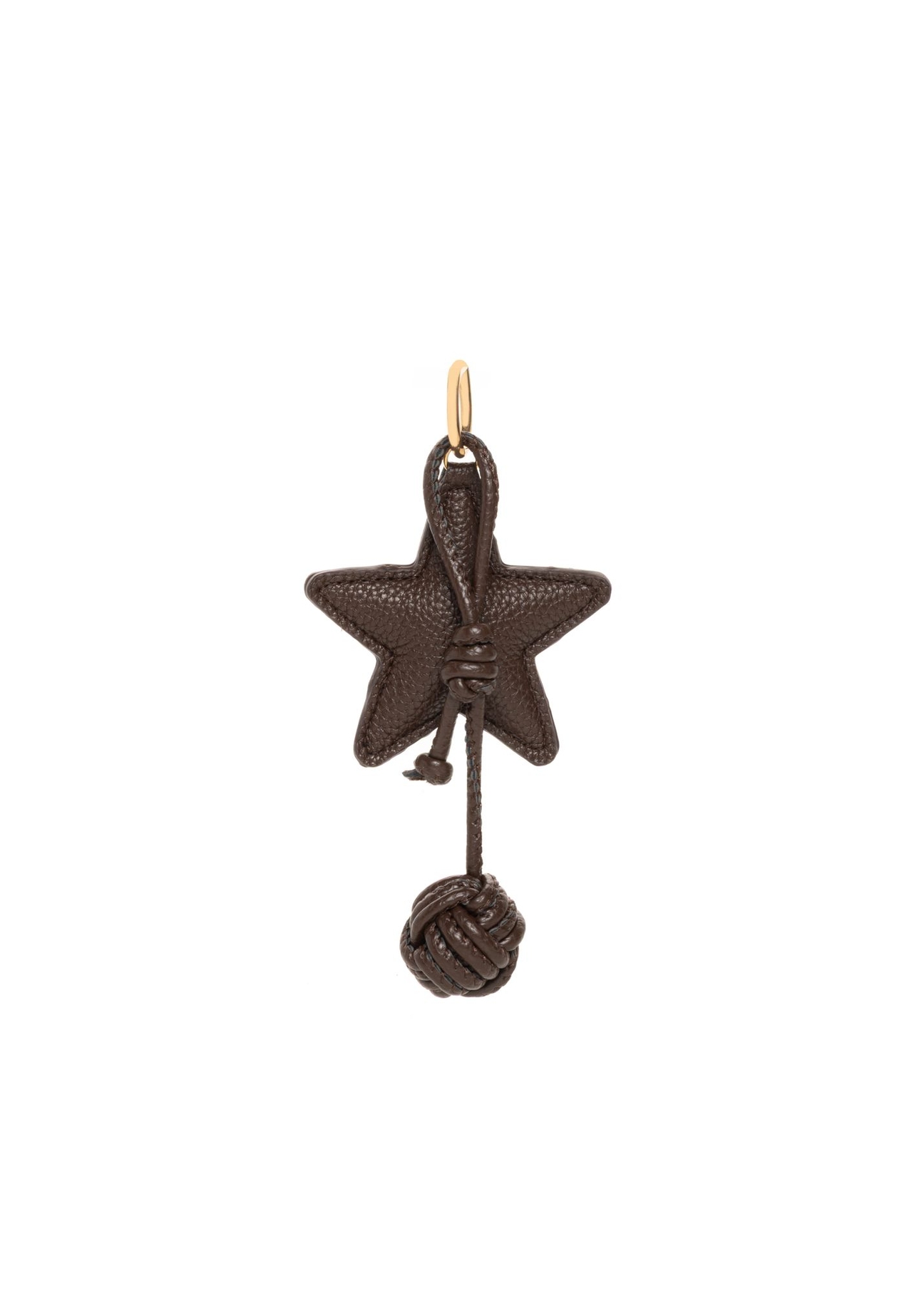 Keychain with fur BRELOK-212-1L(Z26) - close-up view, on white background.