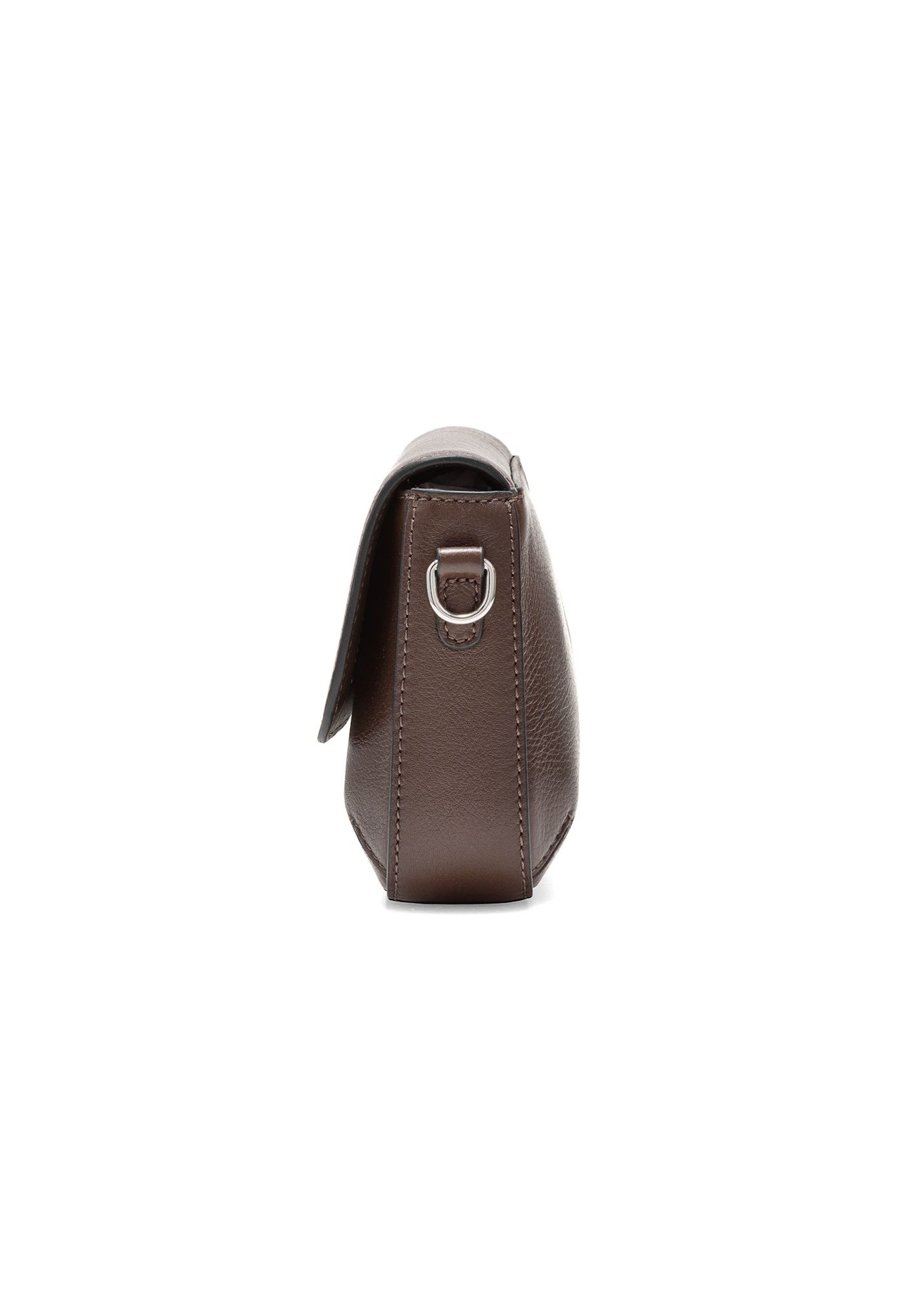 Brown leather small women's handbag TORES-1184-89(Z25), diagonal view of the product on a white background.