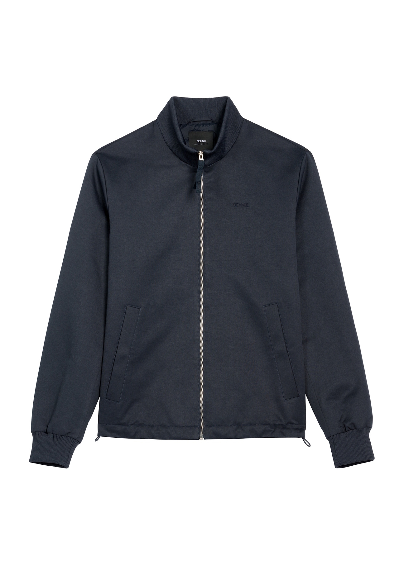 Men's navy blue transitional jacket KURMT-0404-7D(W26), front product view on white background.