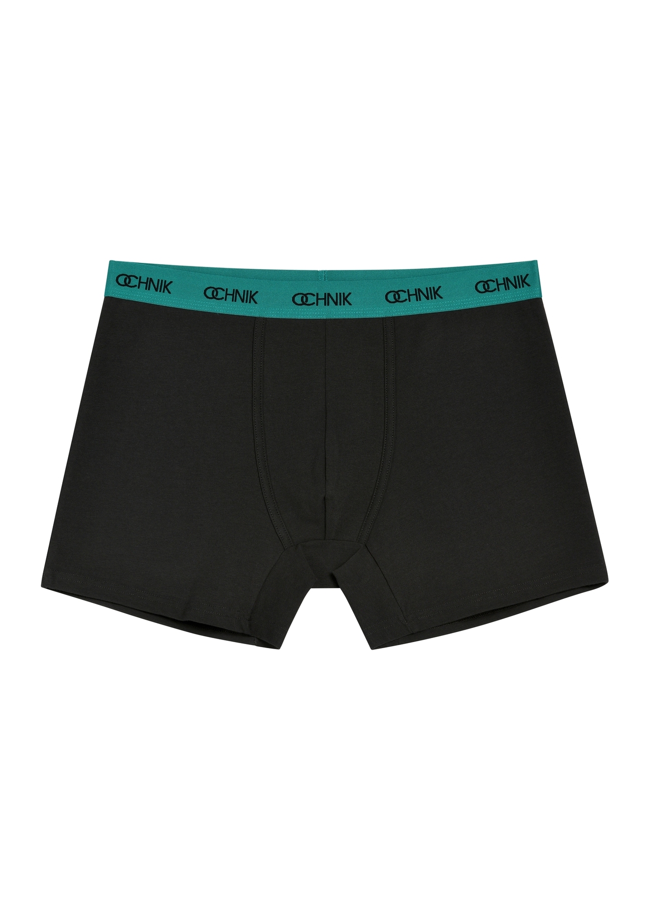 Three-pack of black men's boxer shorts ZESMB-0009-99(W26), front view of one pair of the product on a white background.