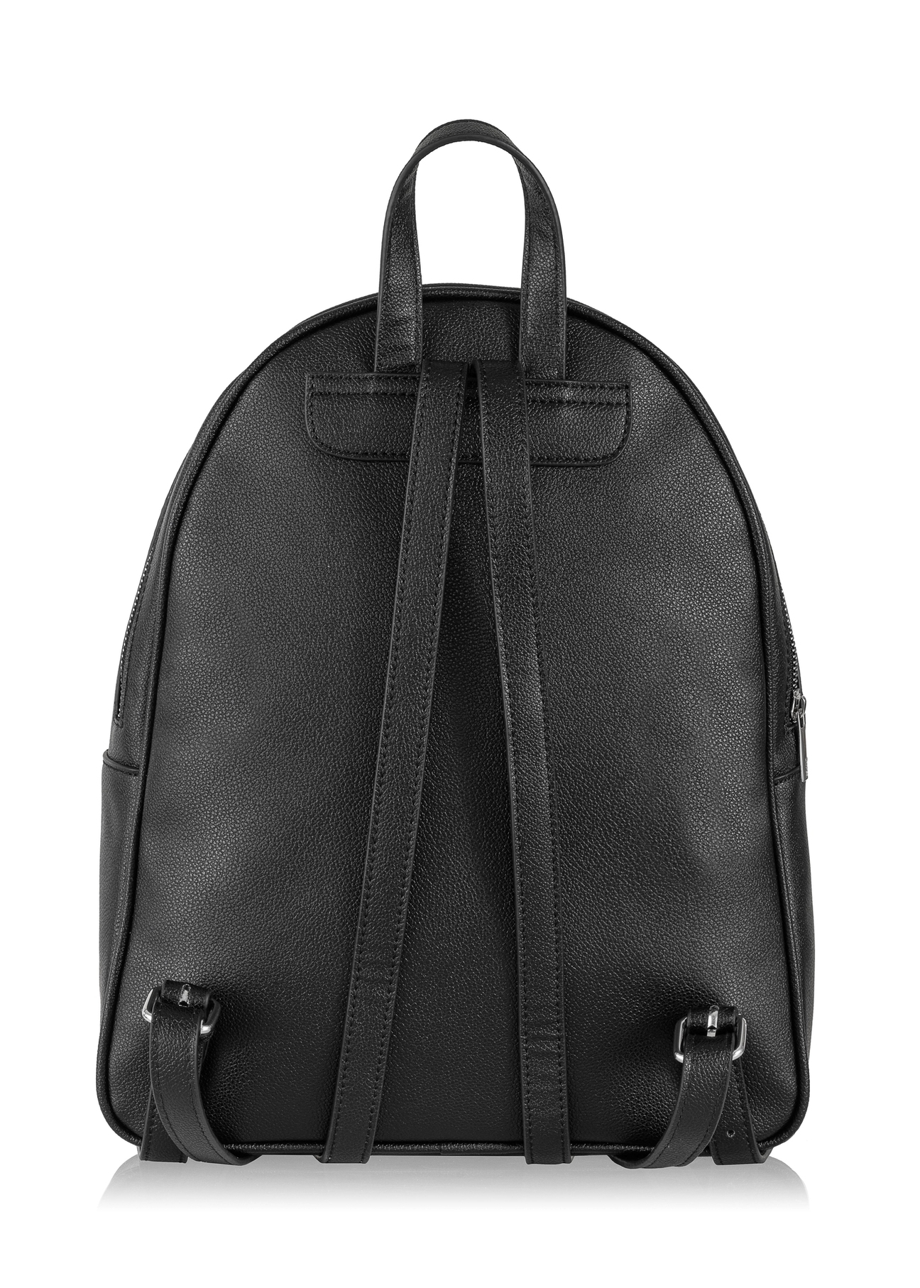 Black large women's backpack TOREC-0725A-99(Z25), product view from the back on a white background.