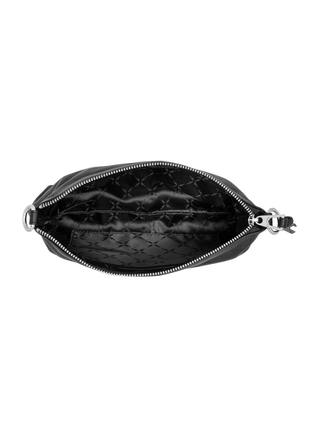 Black shoulder bag with chain TORES-1387-99(Z26) - product view from above, on a white background.