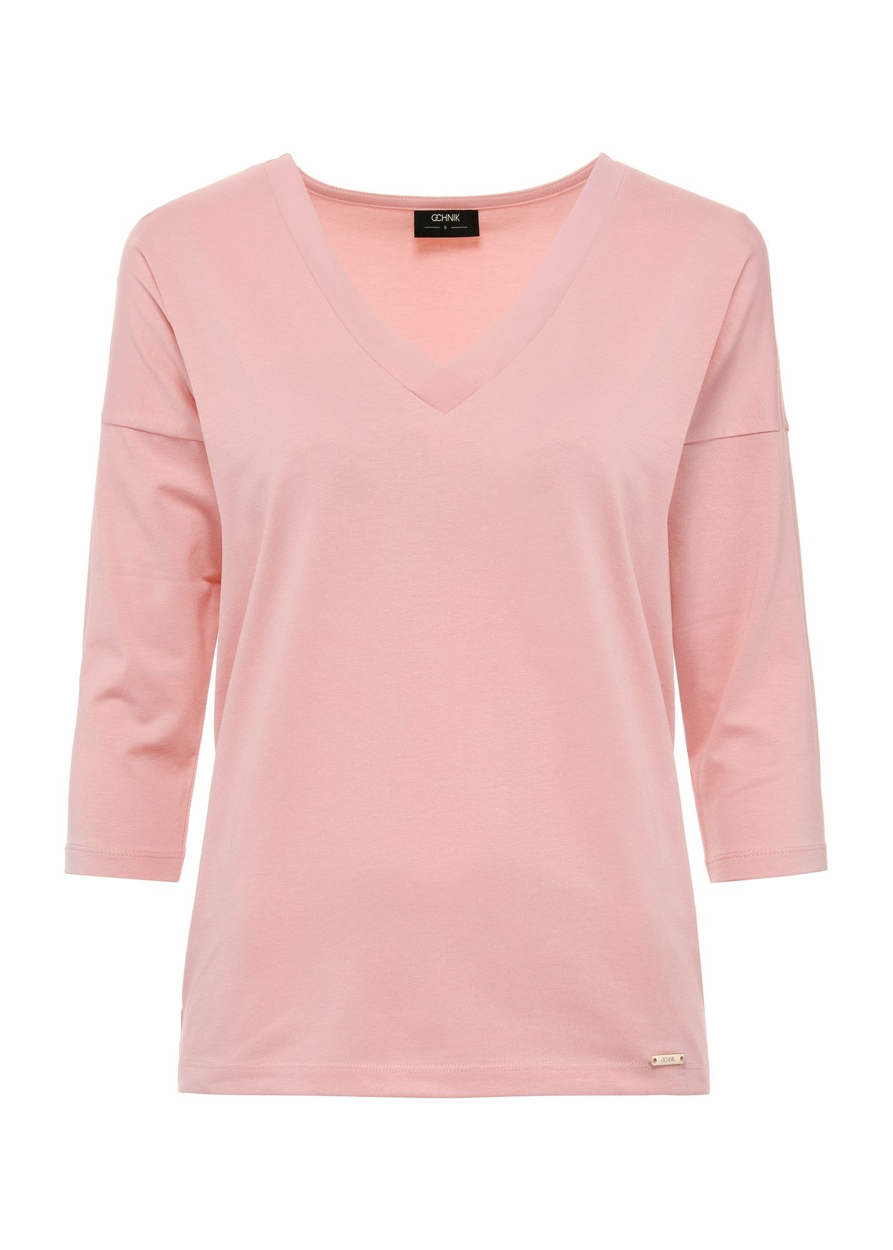 Pink women's blouse BLUDT-0156-31(W25)-04