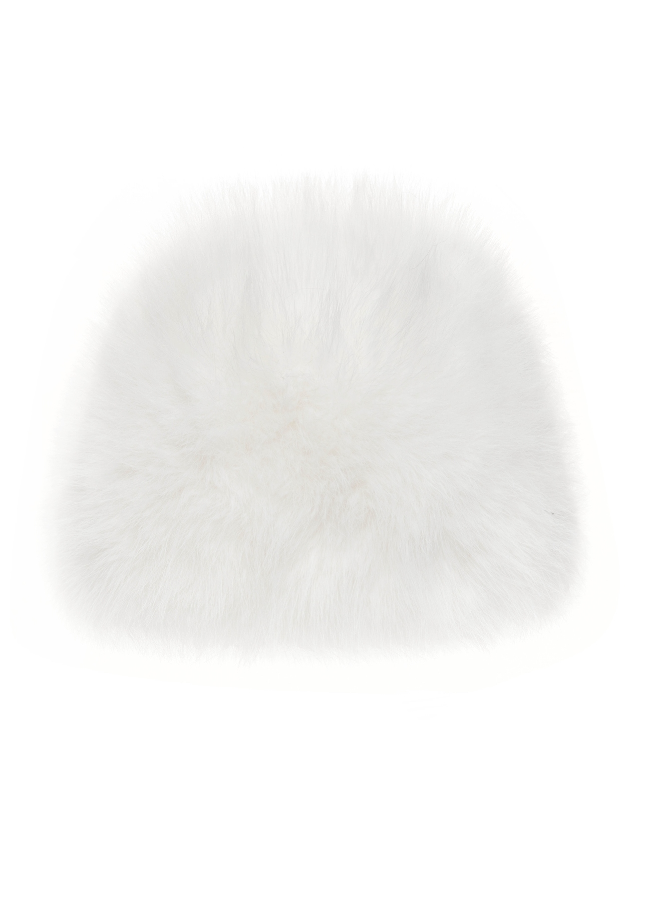 White women's winter cap CZADF-0046-0A(Z26)