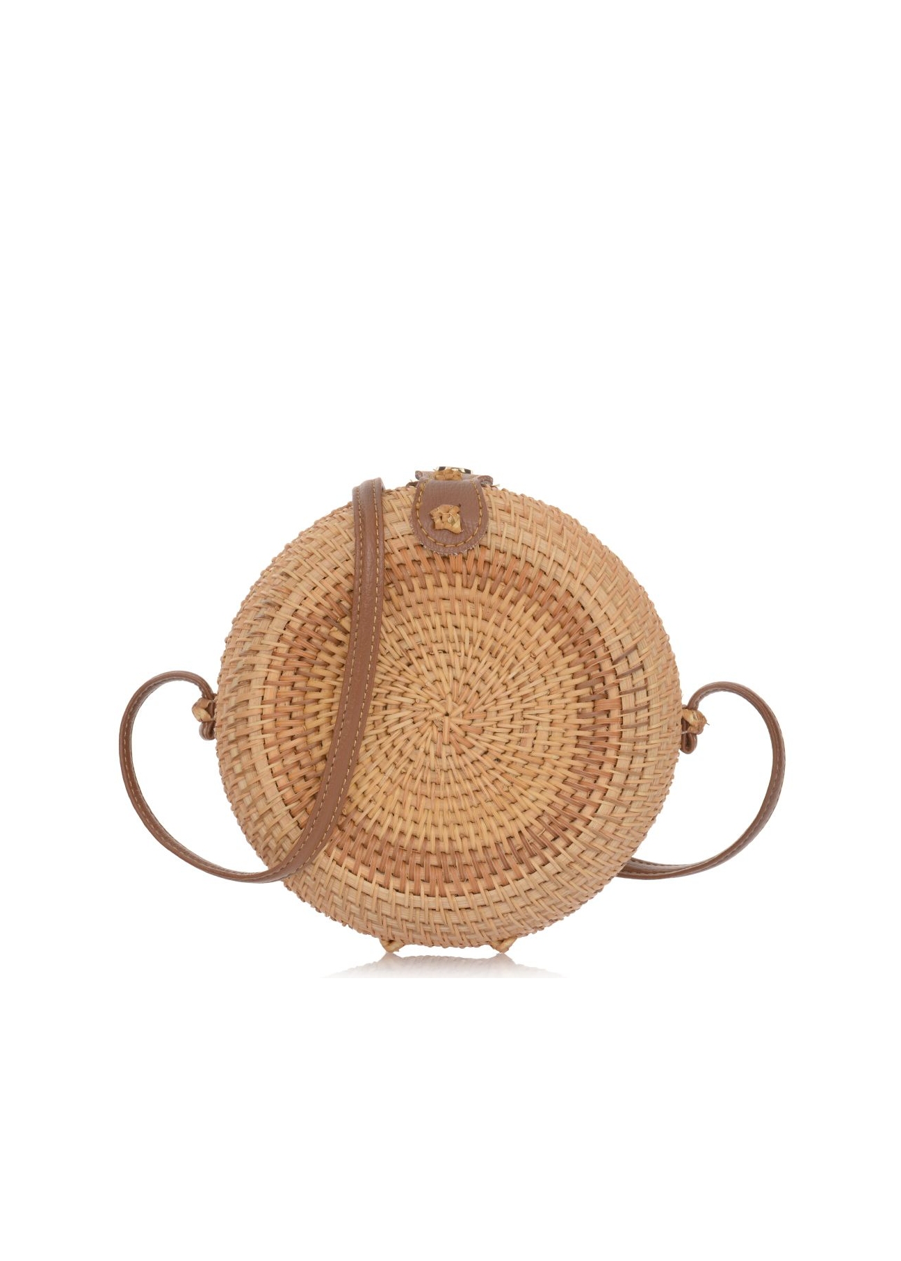 Women's round straw handbag TOREC-0261A-81(W22)-03