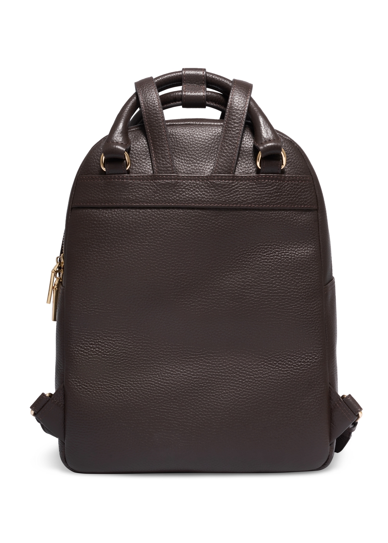 Brown leather women's backpack TORES-1146-1I(Z26)