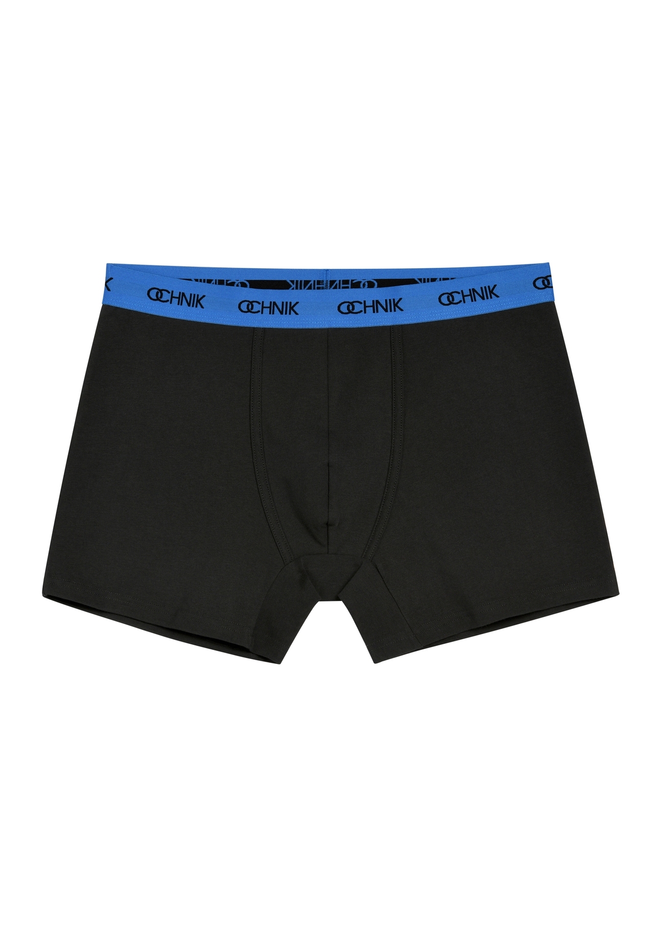 Three-pack of black men's boxer shorts ZESMB-0009-99(W26), front view of the second pair of the product on a white background.