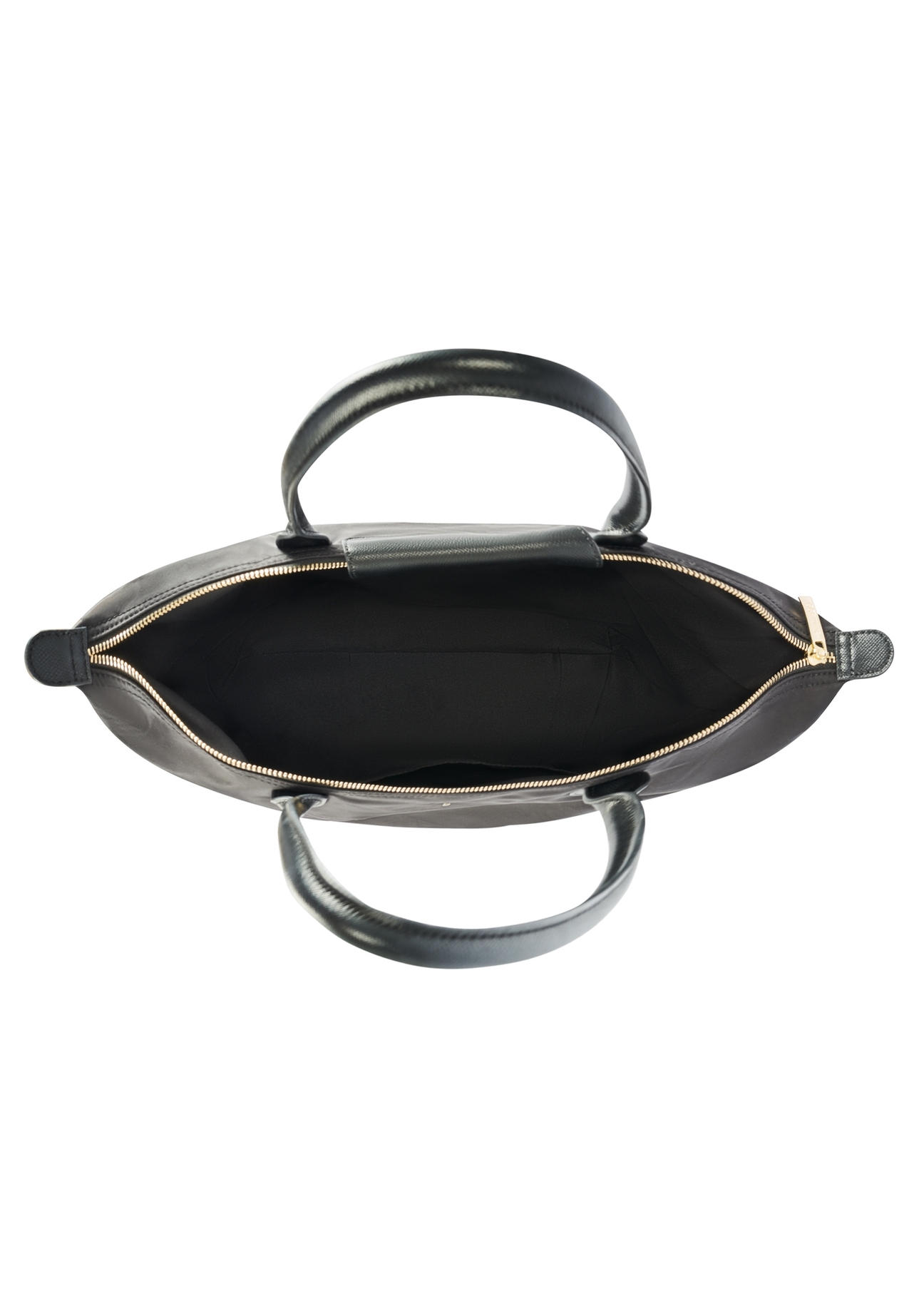 Black fabric bag TOREN-0317-99(Z25), product view from above on a white background.