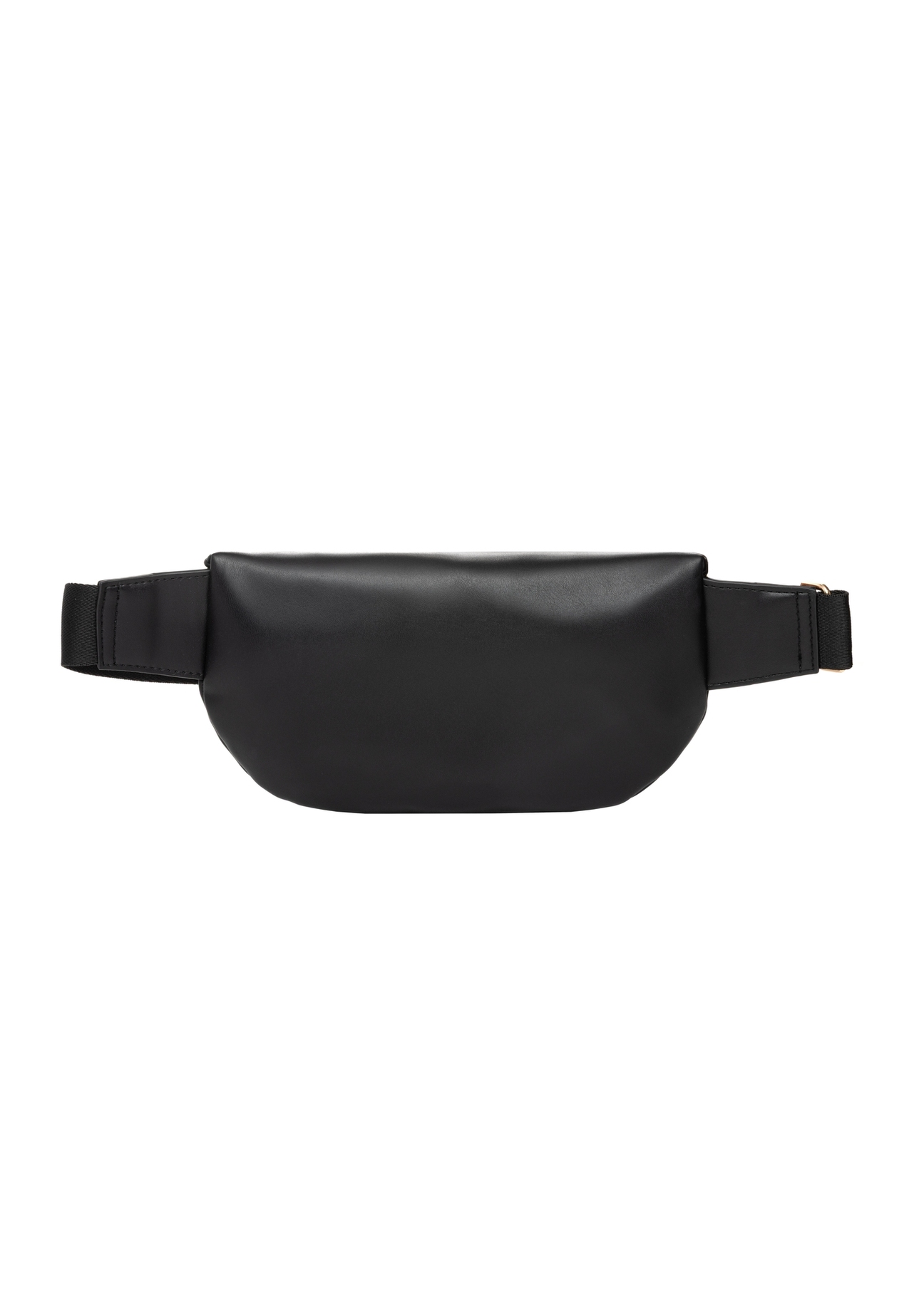 Black women's waist bag TOREC-1338-99(Z26) - product view from the back, on a white background.