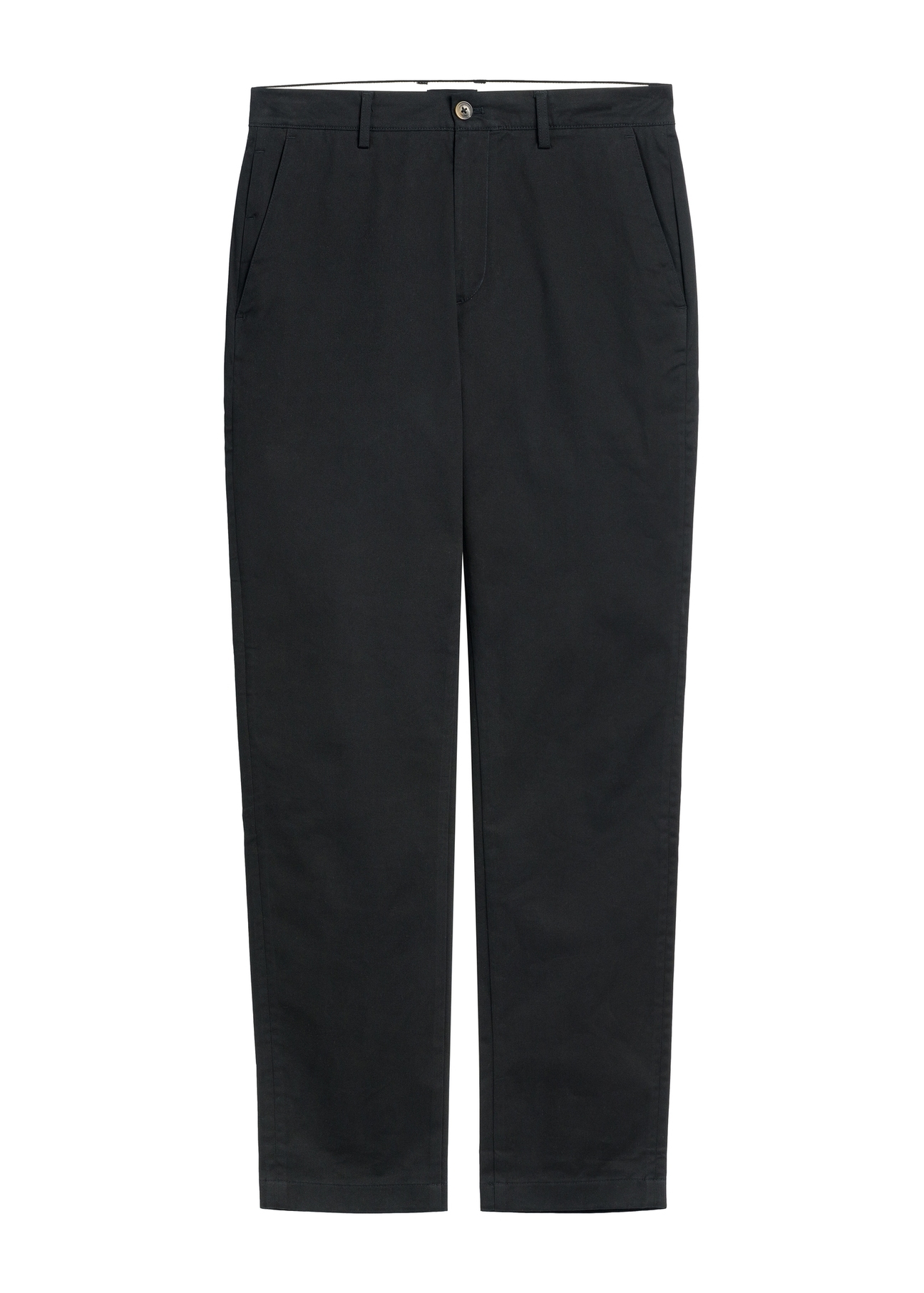 Black men's trousers SPOMT-0121-99(W26), product view from the front on a white background.