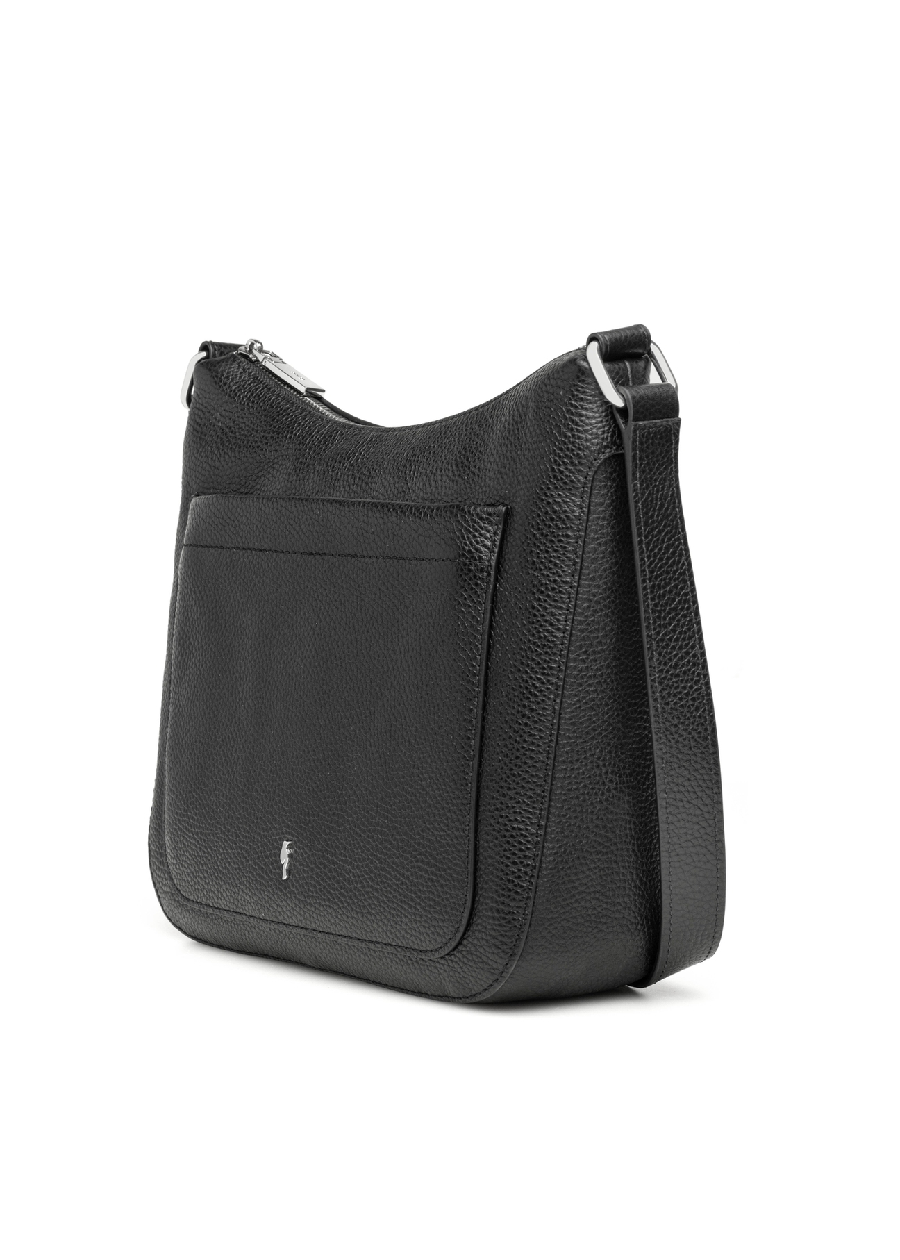 Black leather women's shoulder bag TORES-1219-9I(W26)