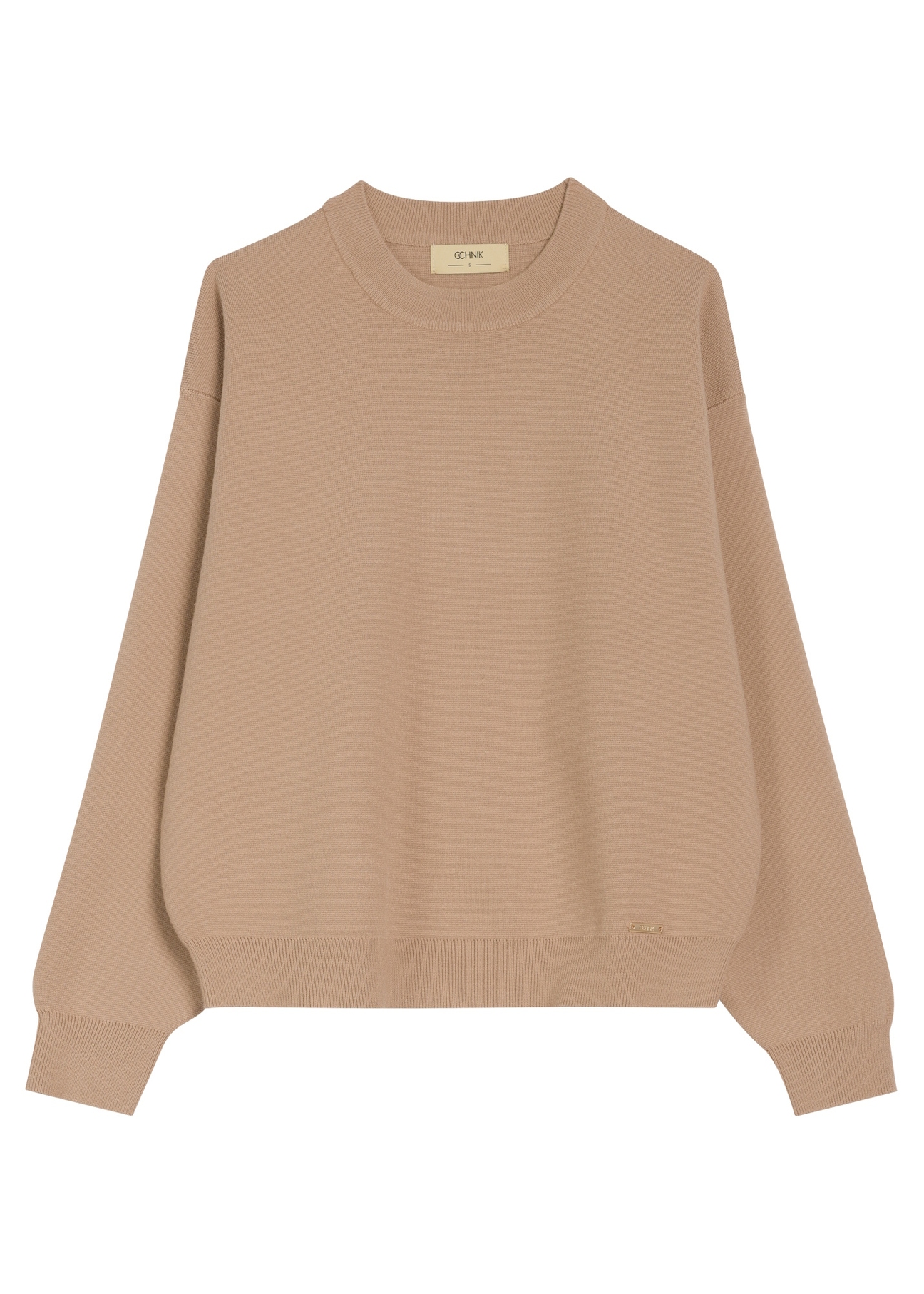 Camel women's viscose sweatshirt BLZDT-0117-24(Z25), front product view on white background.