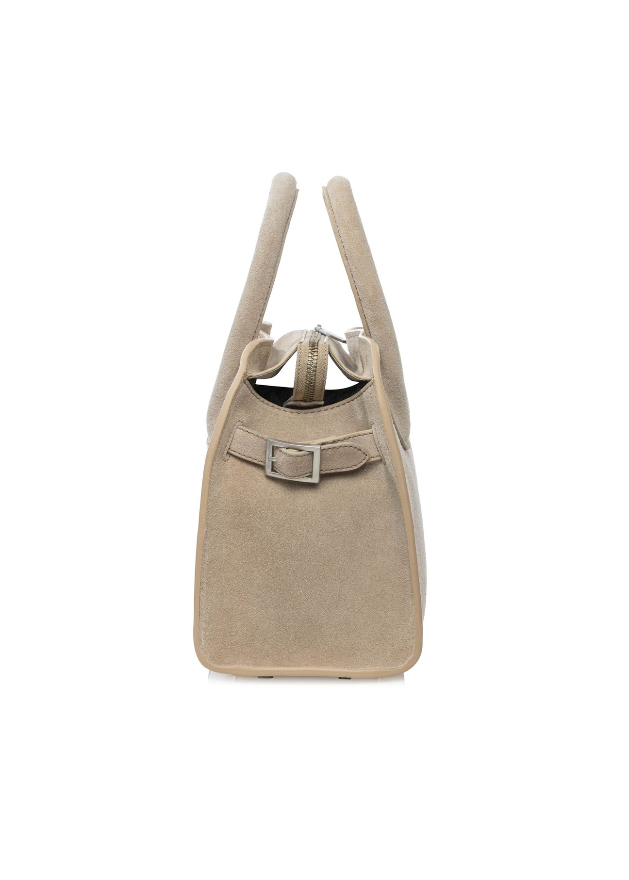 Cream suede women's handbag TORES-1295-0B(W26)