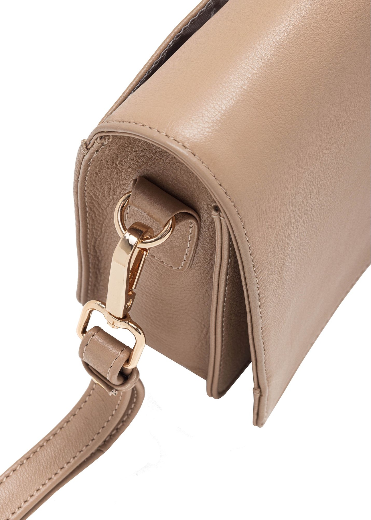 Beige small leather women's handbag TORES-1080D-81(W25)-06
