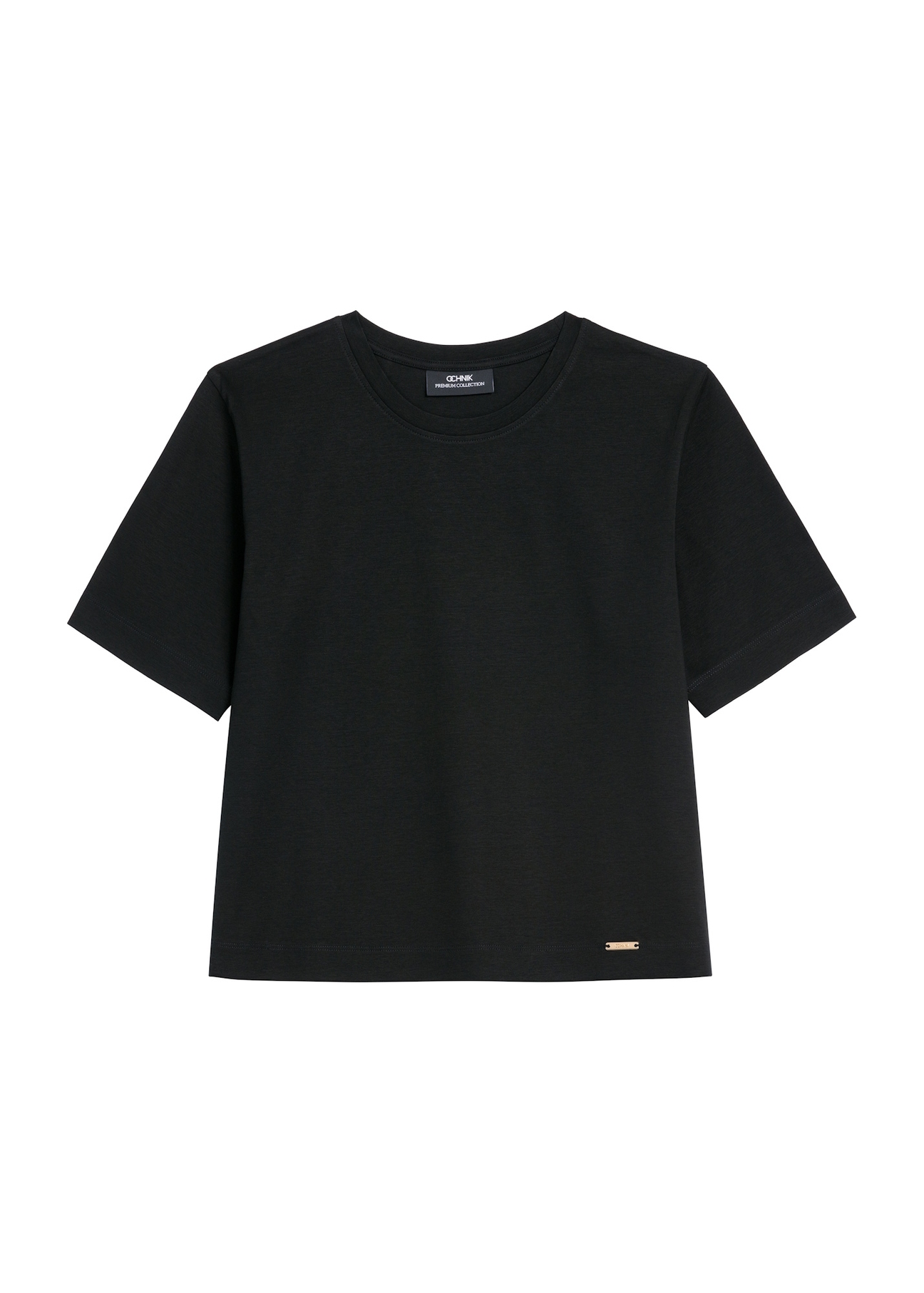 Short mercerized cotton T-shirt TSHDT-0147-99(Z25), front product view on white background.