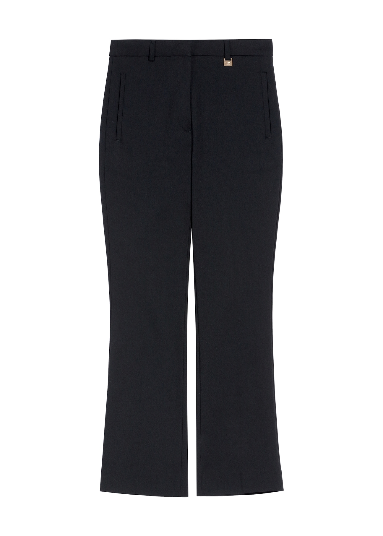 Elegant women's trousers with a crease SPODT-0094-99(Z24), product view from the front on a white background.