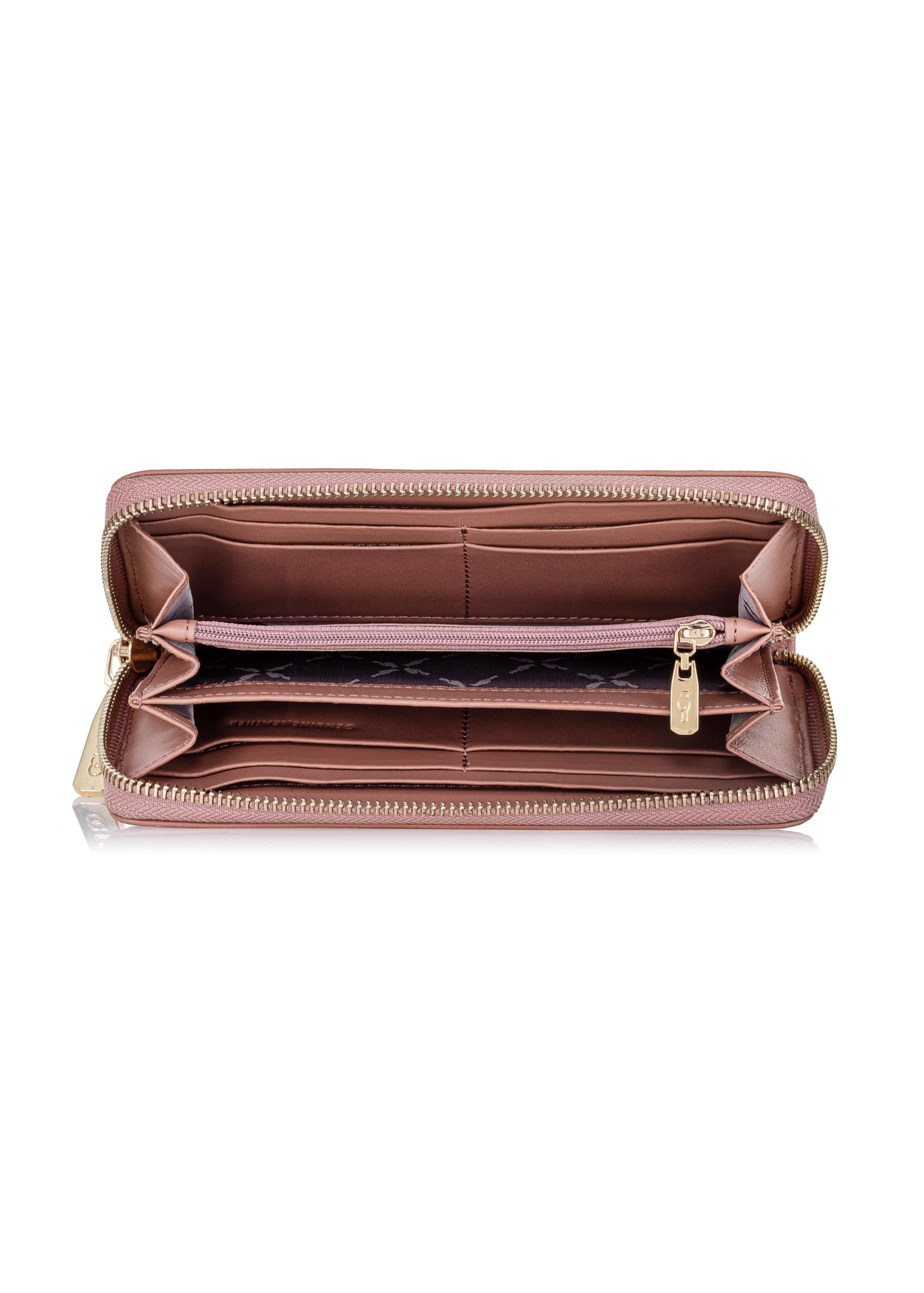 Large pink leather women's wallet PORES-0800A-31(W23)-05