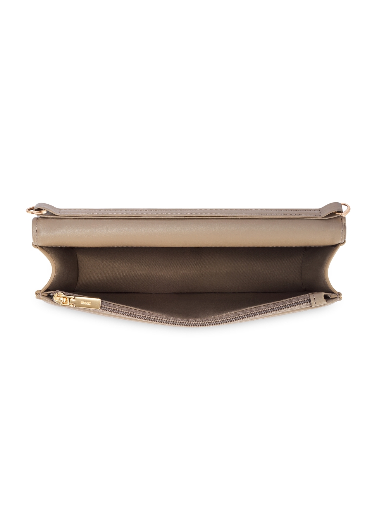 Small beige women's handbag TOREC-1178-1P(W26), product view inside on a white background.