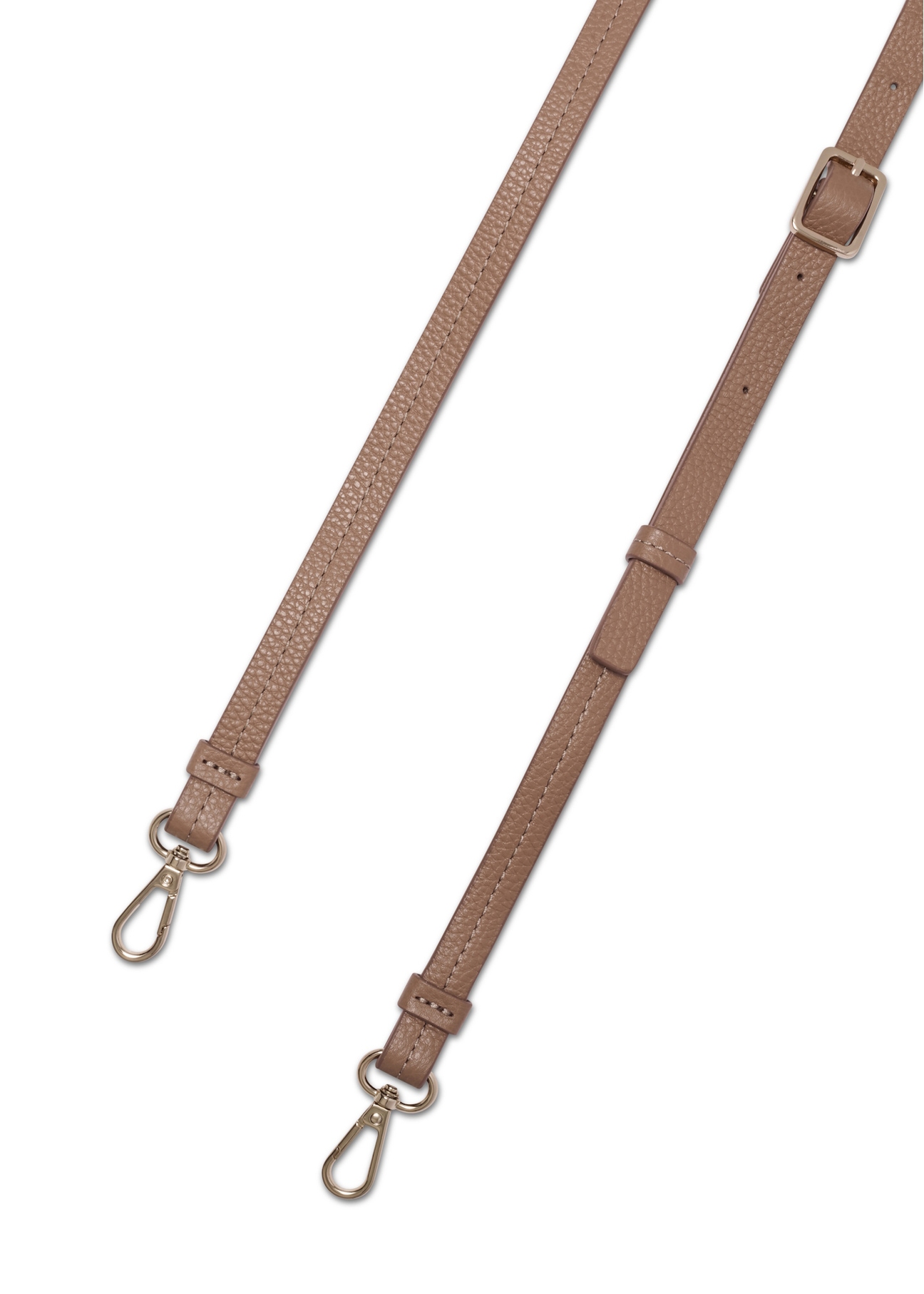 Leather cream shoulder bag TORES-1275-0B(W26), view of the product strap on a white background.