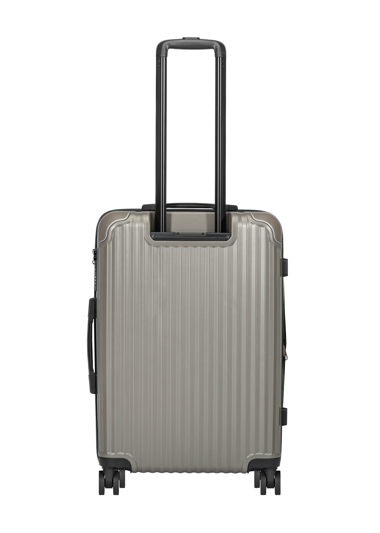 Medium suitcase on wheels WALAB-0073-2X-24(W26), product view from the back on a white background.