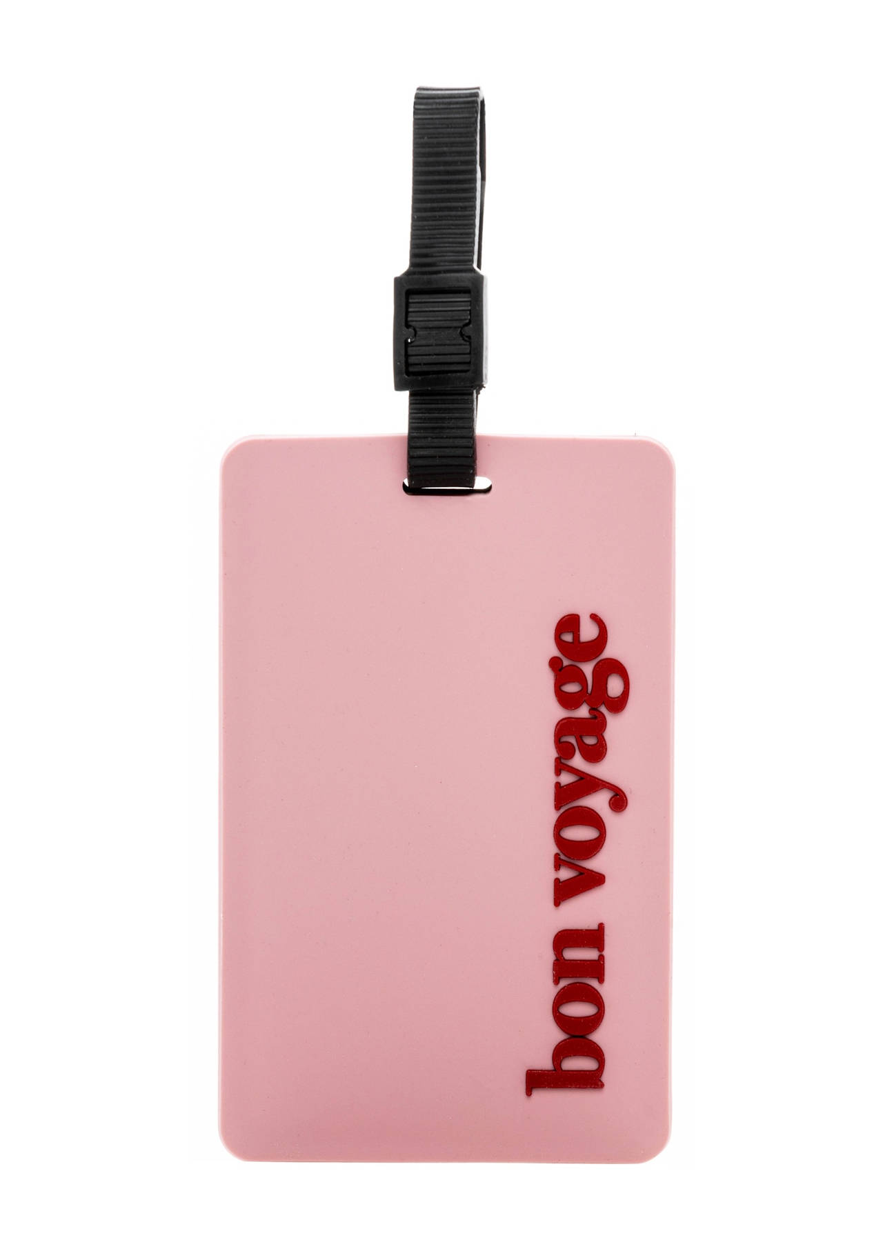 Luggage tag AW-012-0015-5D(W26), front product view on white background.