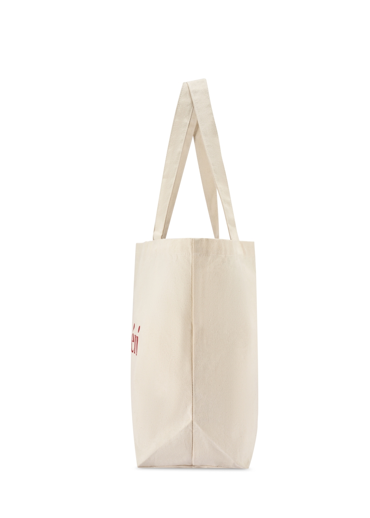 Cotton beige shopper bag TOREN-0334-0P(W26)